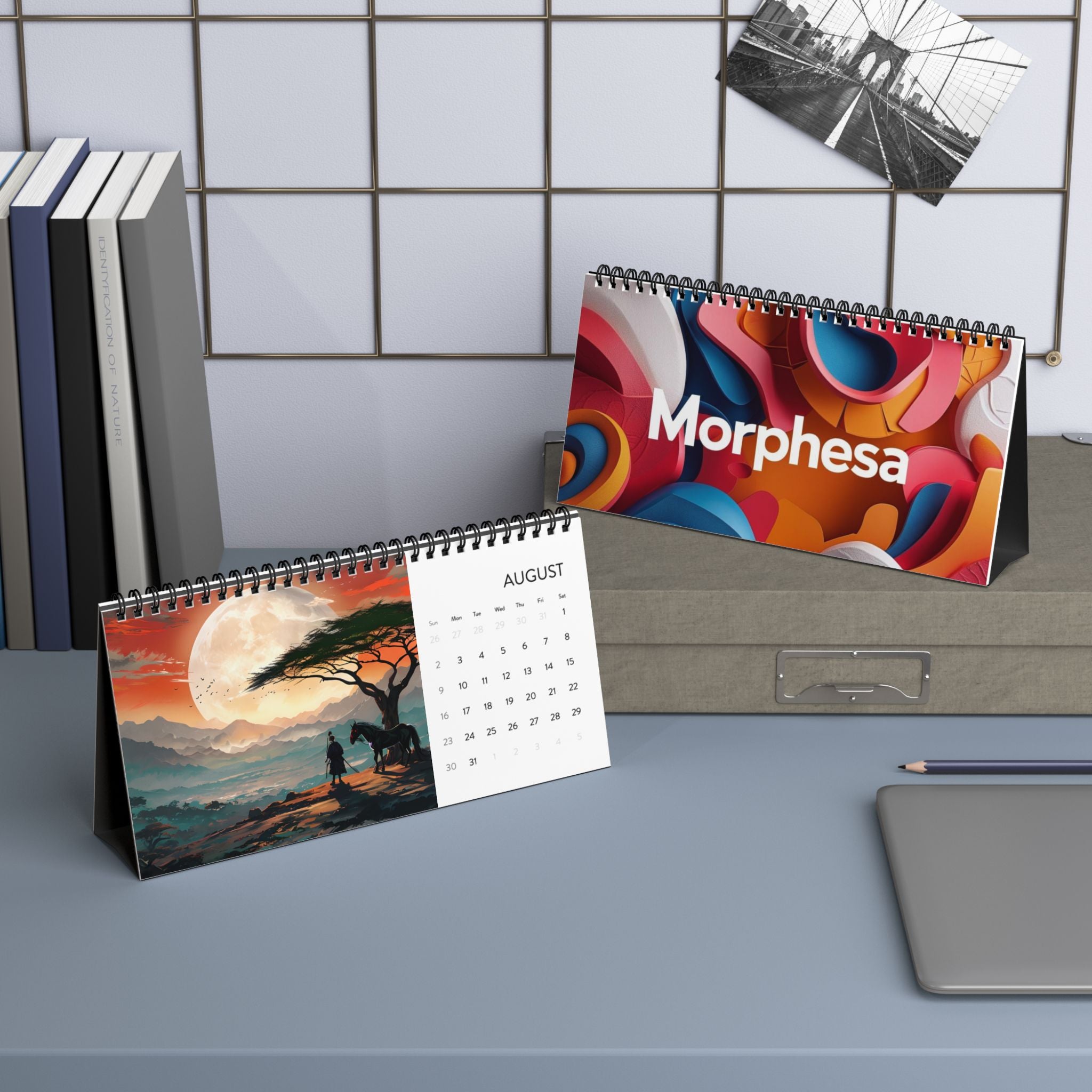 2026 Multidesign Morphesa Desktop Calendar — 2026 Grid