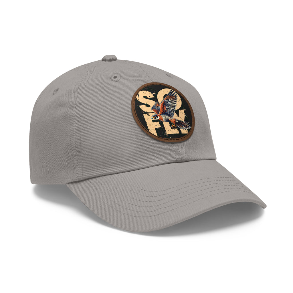 Stylish Dad Hat with Leather Patch, Casual Baseball Cap, Gift for Dads, Outdoor Accessory, Summer Fashion
