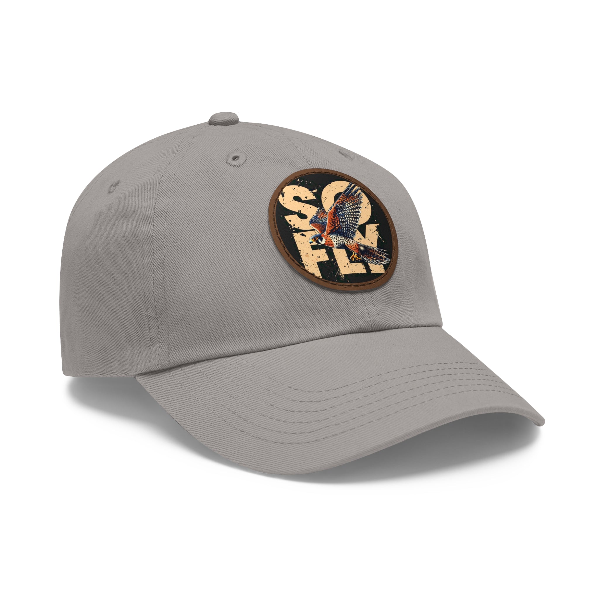 Stylish Dad Hat with Leather Patch, Casual Baseball Cap, Gift for Dads, Outdoor Accessory, Summer Fashion