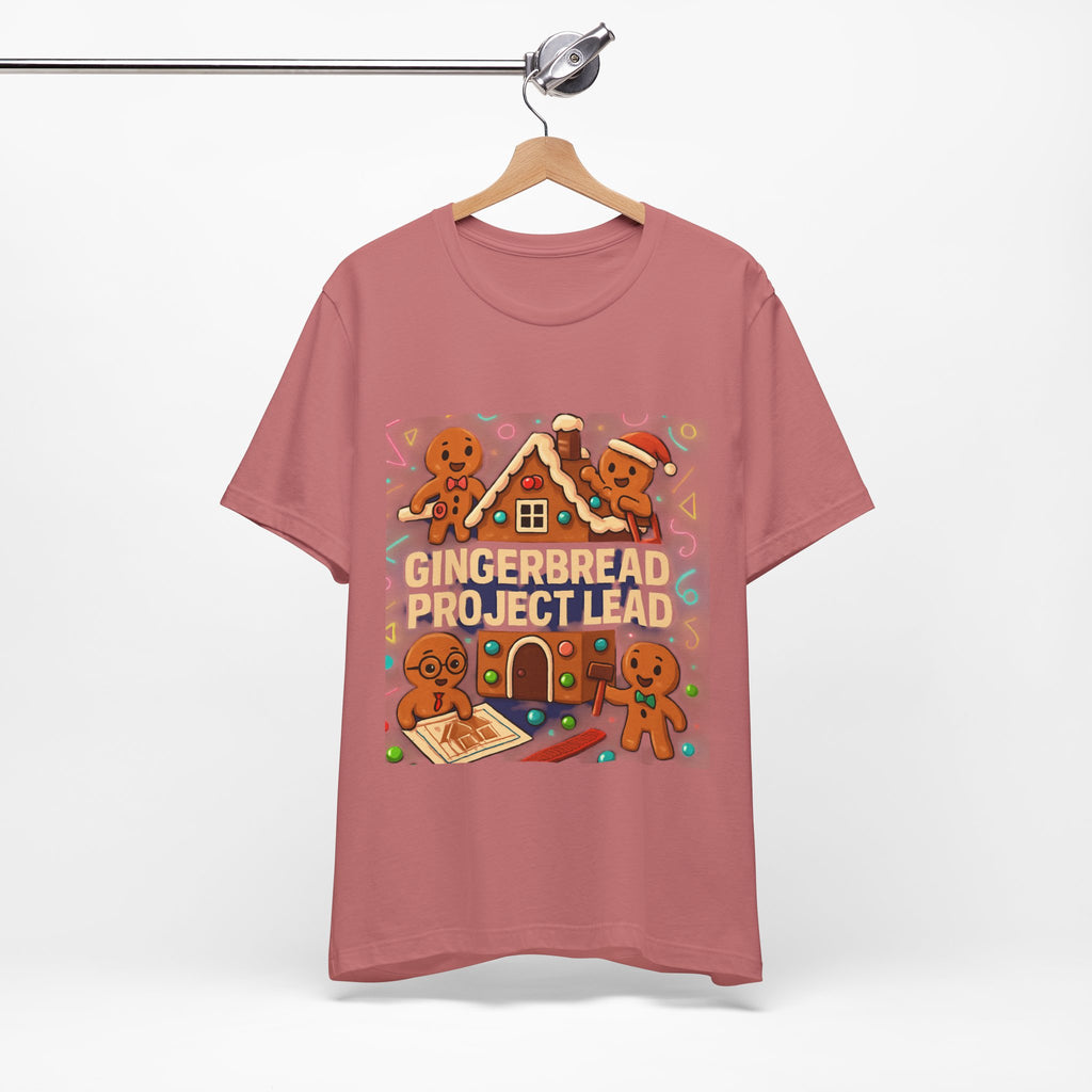 Gingerbread Project Lab T-Shirt — Cute Holiday Cookie House Tee