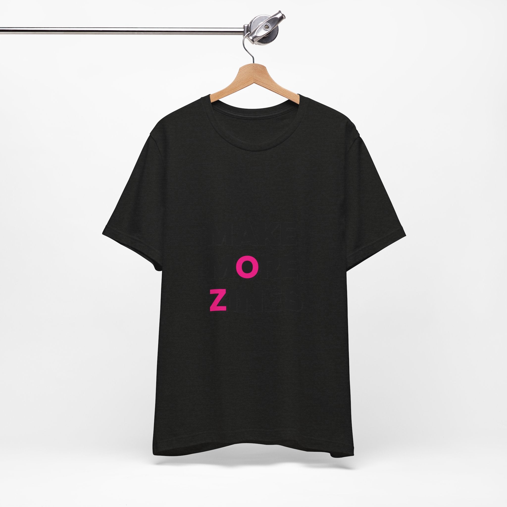 MAKE MORE ZINES Tee | ransom collage shirt, zine style cutout letters