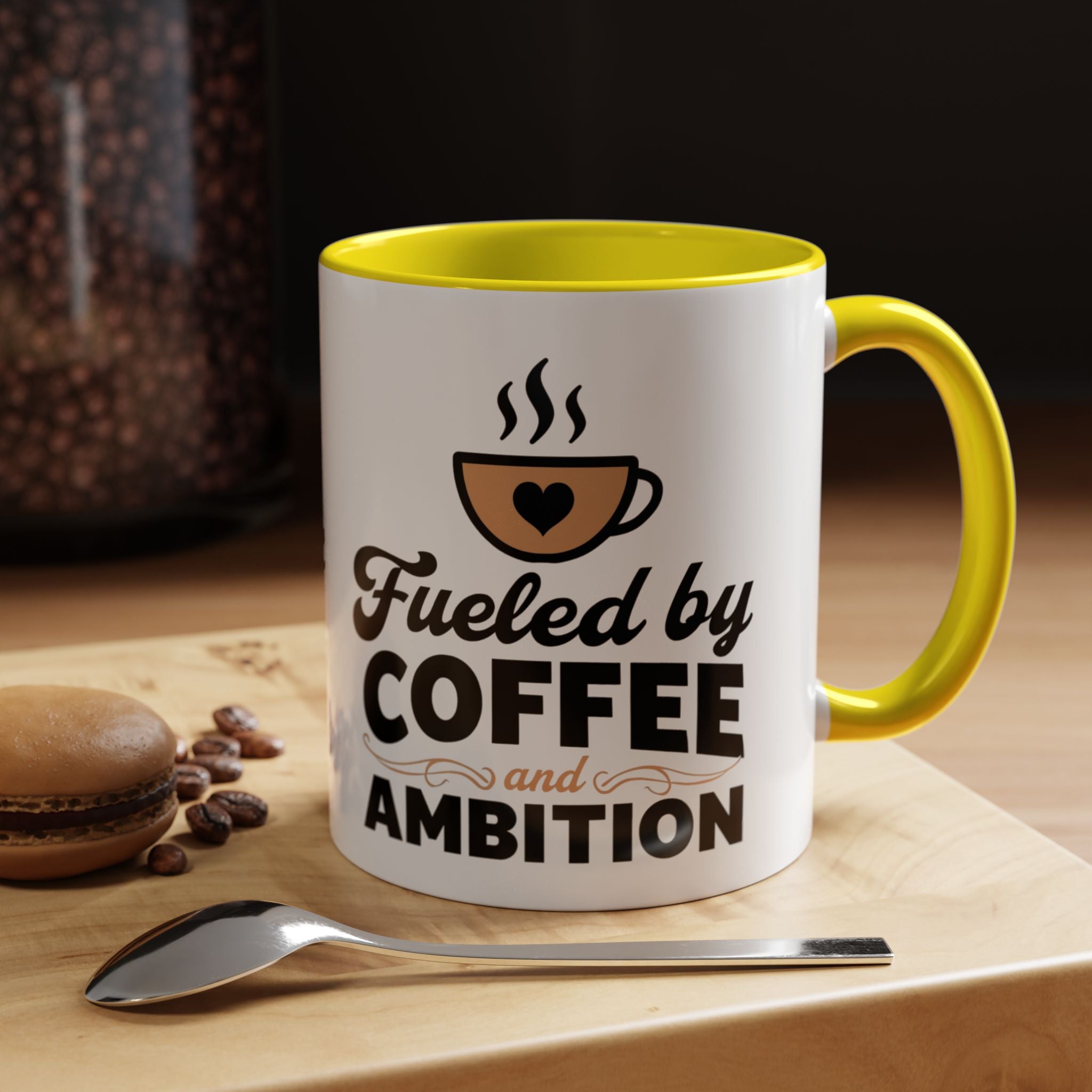 Motivational Coffee Mug - Fueled by Coffee and Ambition