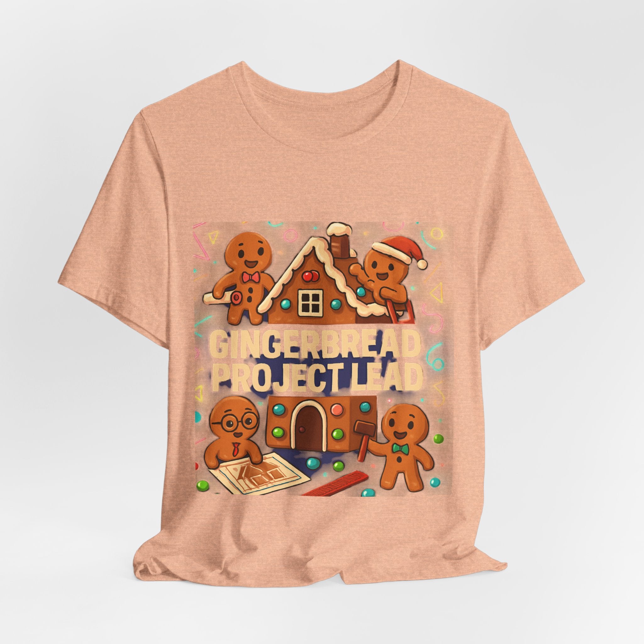 Gingerbread Project Lab T-Shirt — Cute Holiday Cookie House Tee