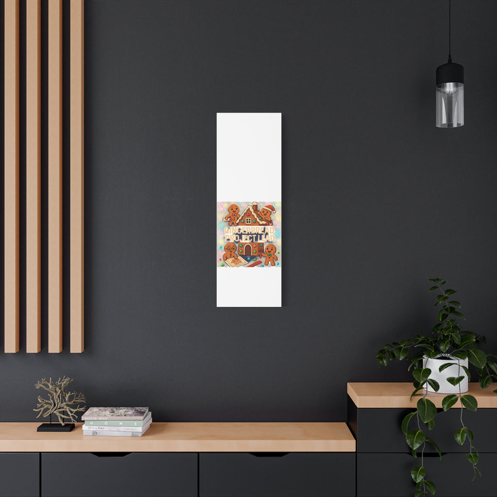 Gingerbread Project Lead Canvas Art — Holiday Kitchen Wall Decor