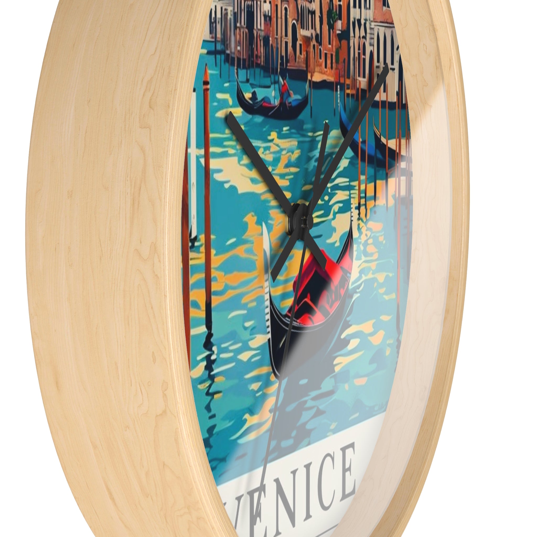 Venetian Wall Clock - Vintage Coastal Decor, Nautical Home Decoration, Gift for Travel Lovers, Clock for Beach House, Wall Art