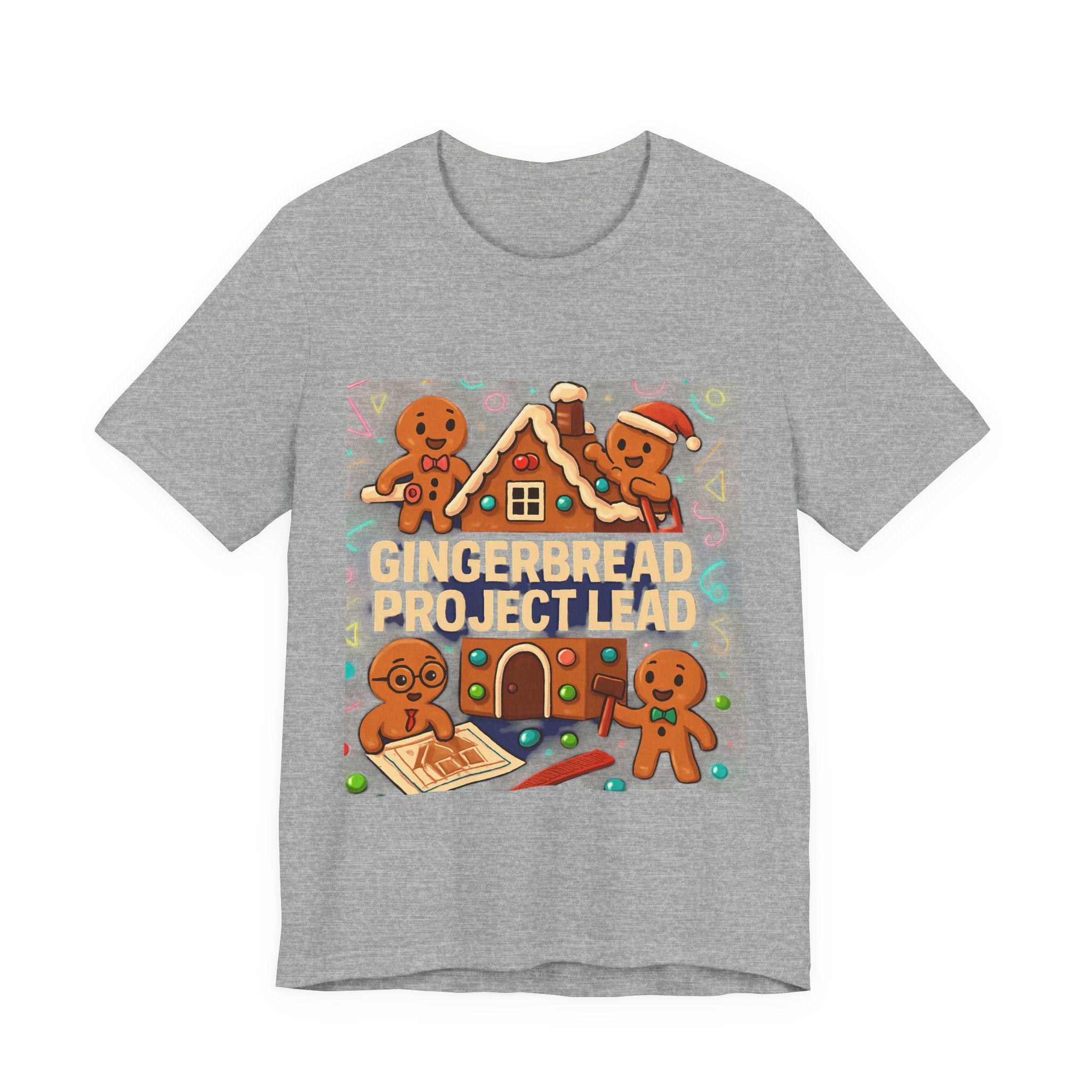 Gingerbread Project Lab T-Shirt — Cute Holiday Cookie House Tee