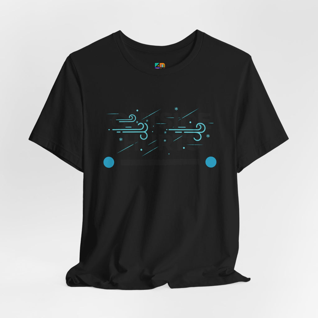 OUTSIDE HURTS Tee | minimalist winter shirt, cold humor