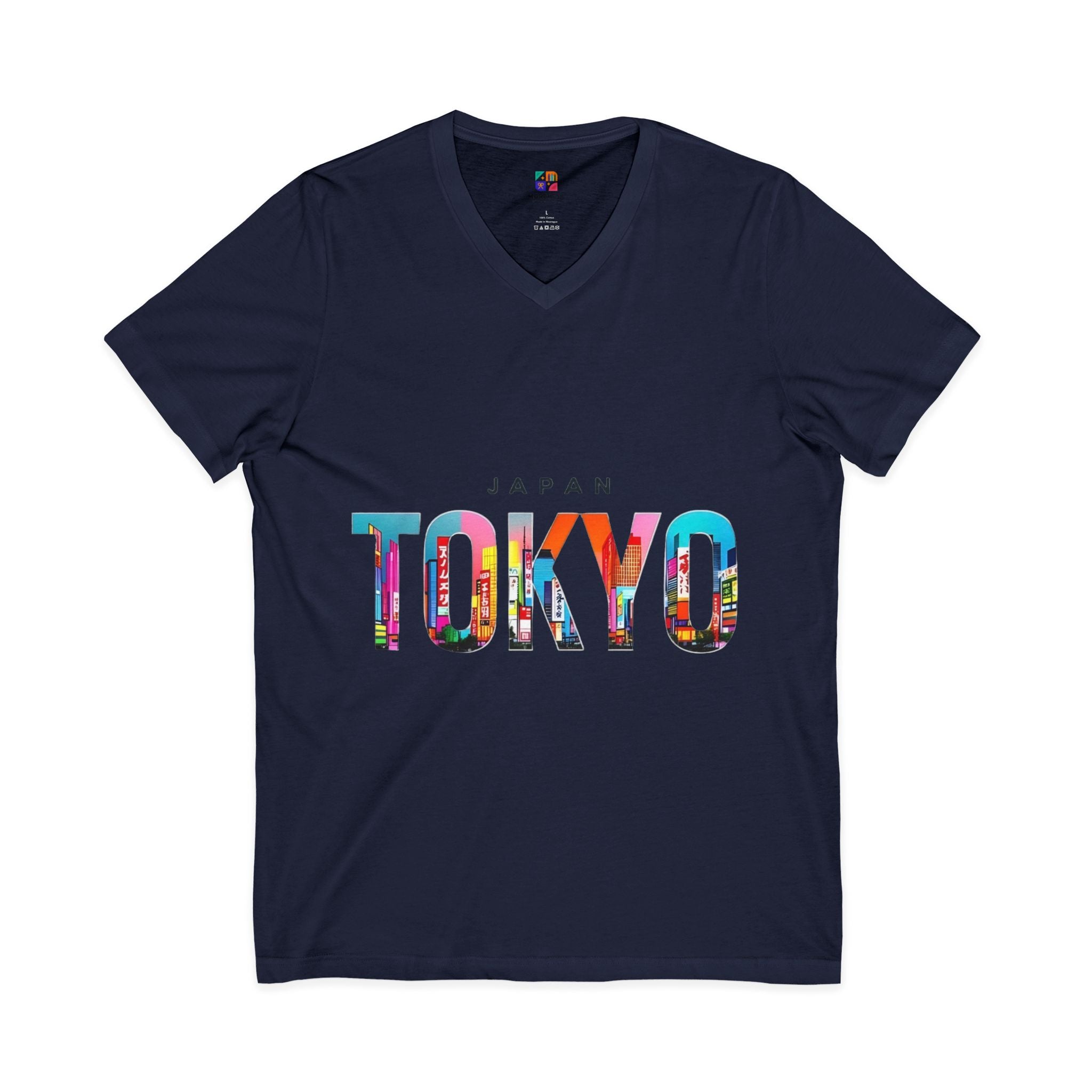 Unisex Jersey Short Sleeve V-Neck Tee