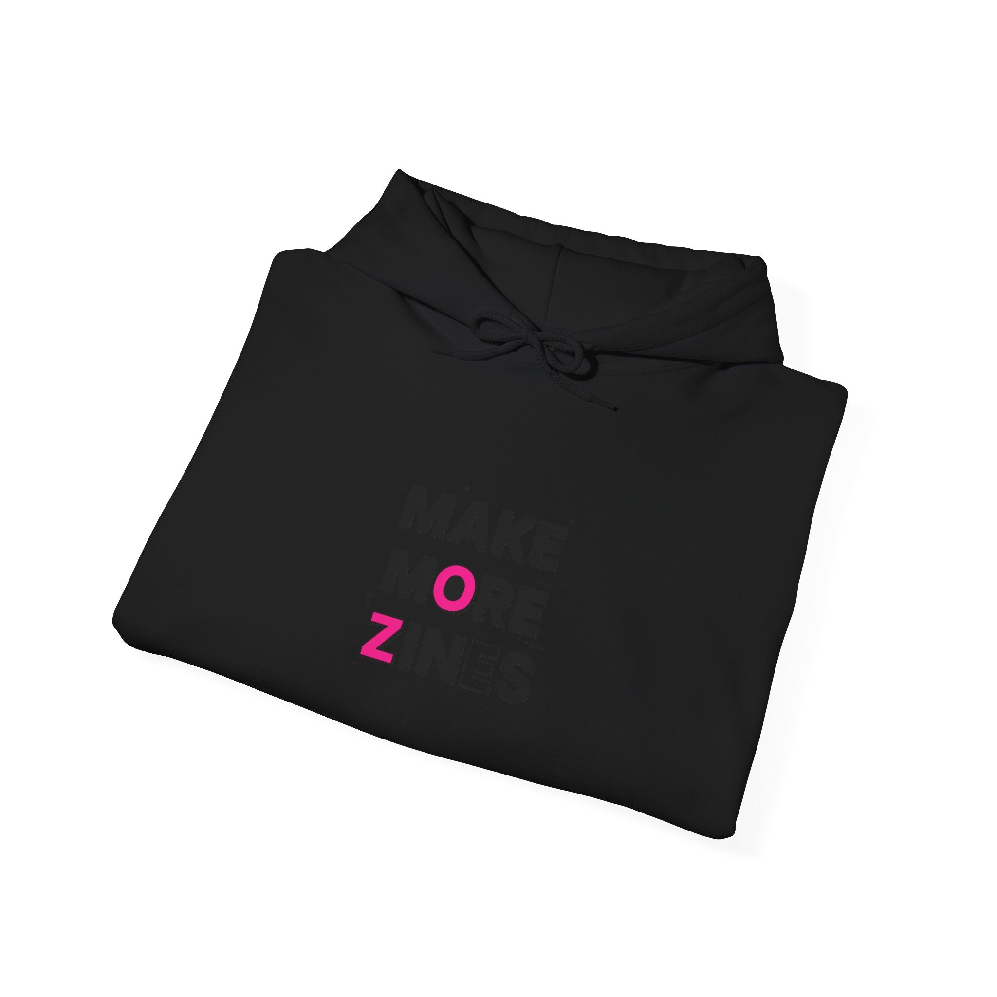 Make More Zines Hoodie | ransom collage, cutout letters design