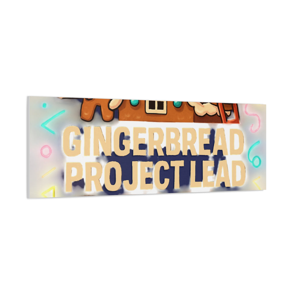 Gingerbread Project Lead Canvas Art — Holiday Kitchen Wall Decor