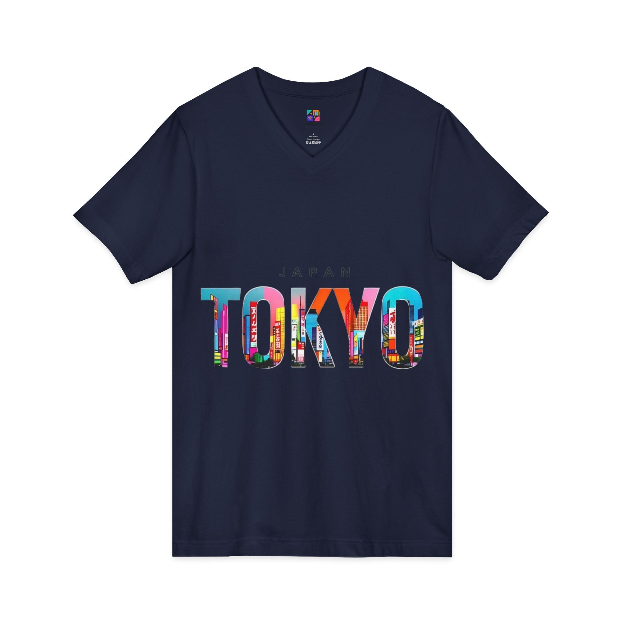 Unisex Jersey Short Sleeve V-Neck Tee