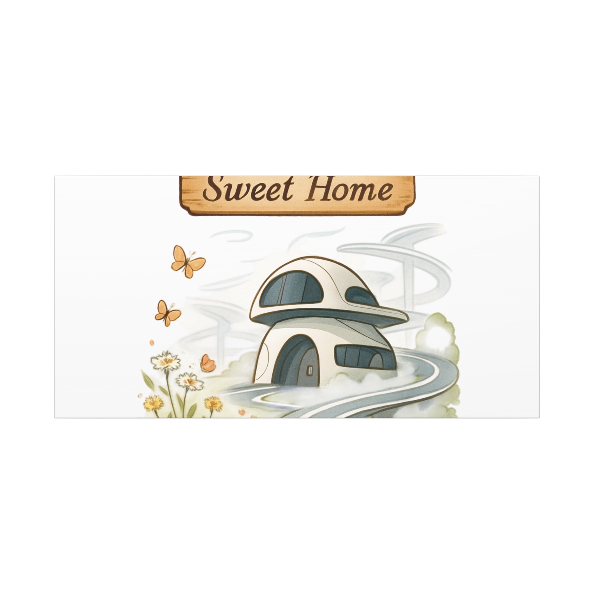 Home Sweet Home Canvas Wall Art — Cozy Cottage Matte Stretched Canvas