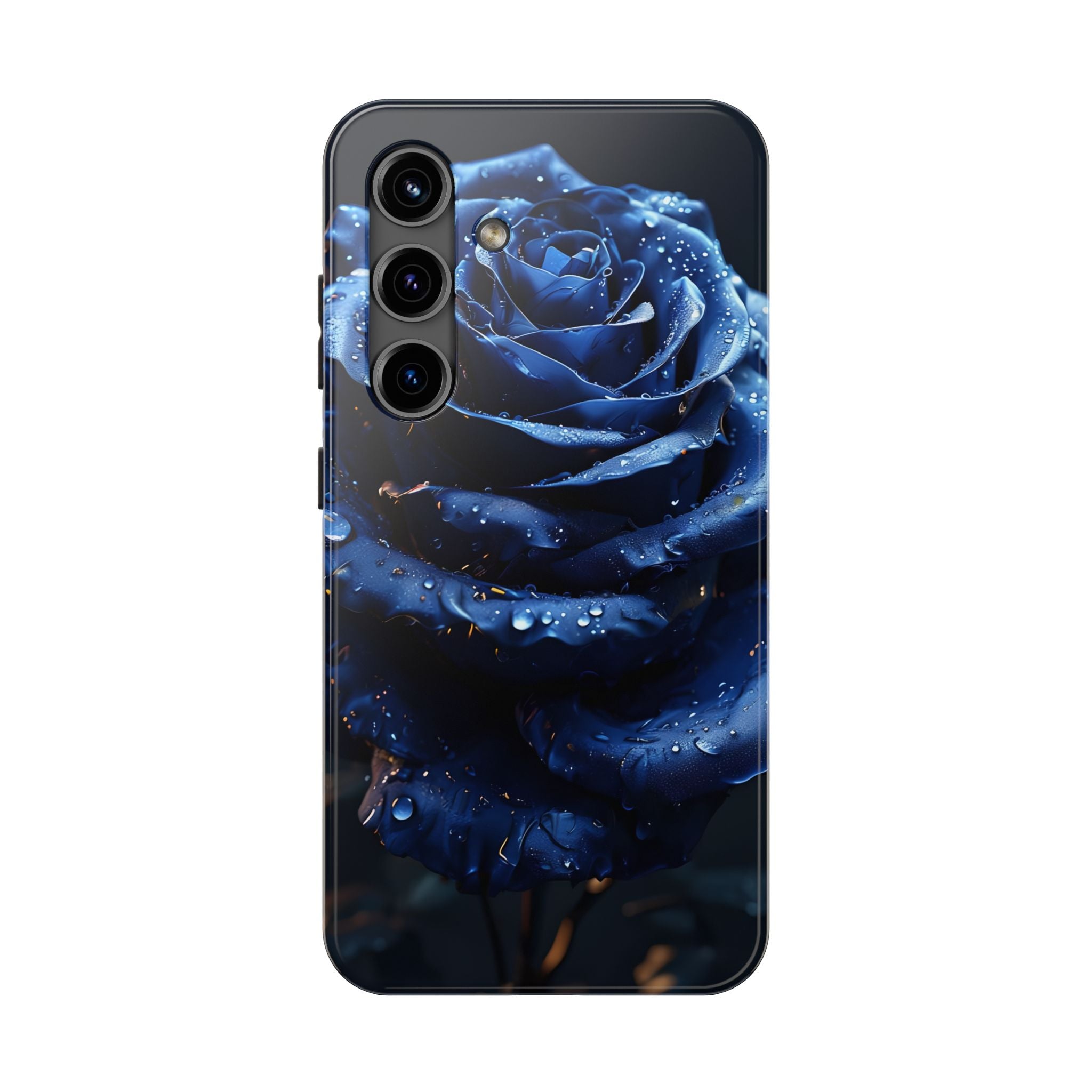 iPhone 17 Pro Max Tough Phone Case - Elegant Blue Rossy Design