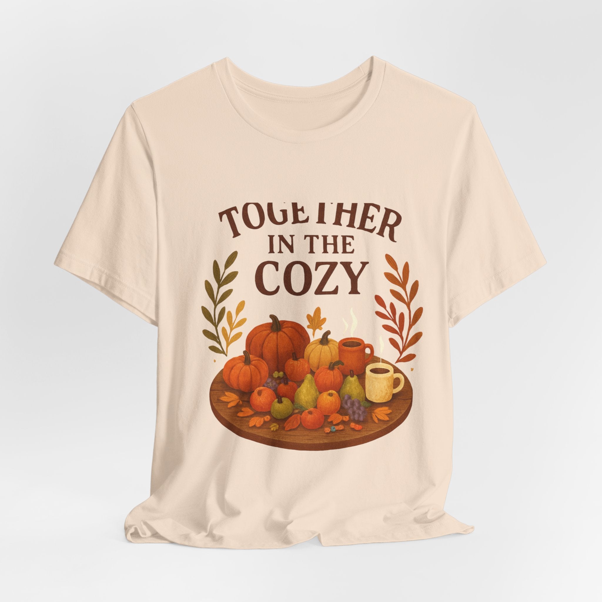 Cozy Together Fall Tee — "Together in the Cozy" Pumpkin Autumn Shirt