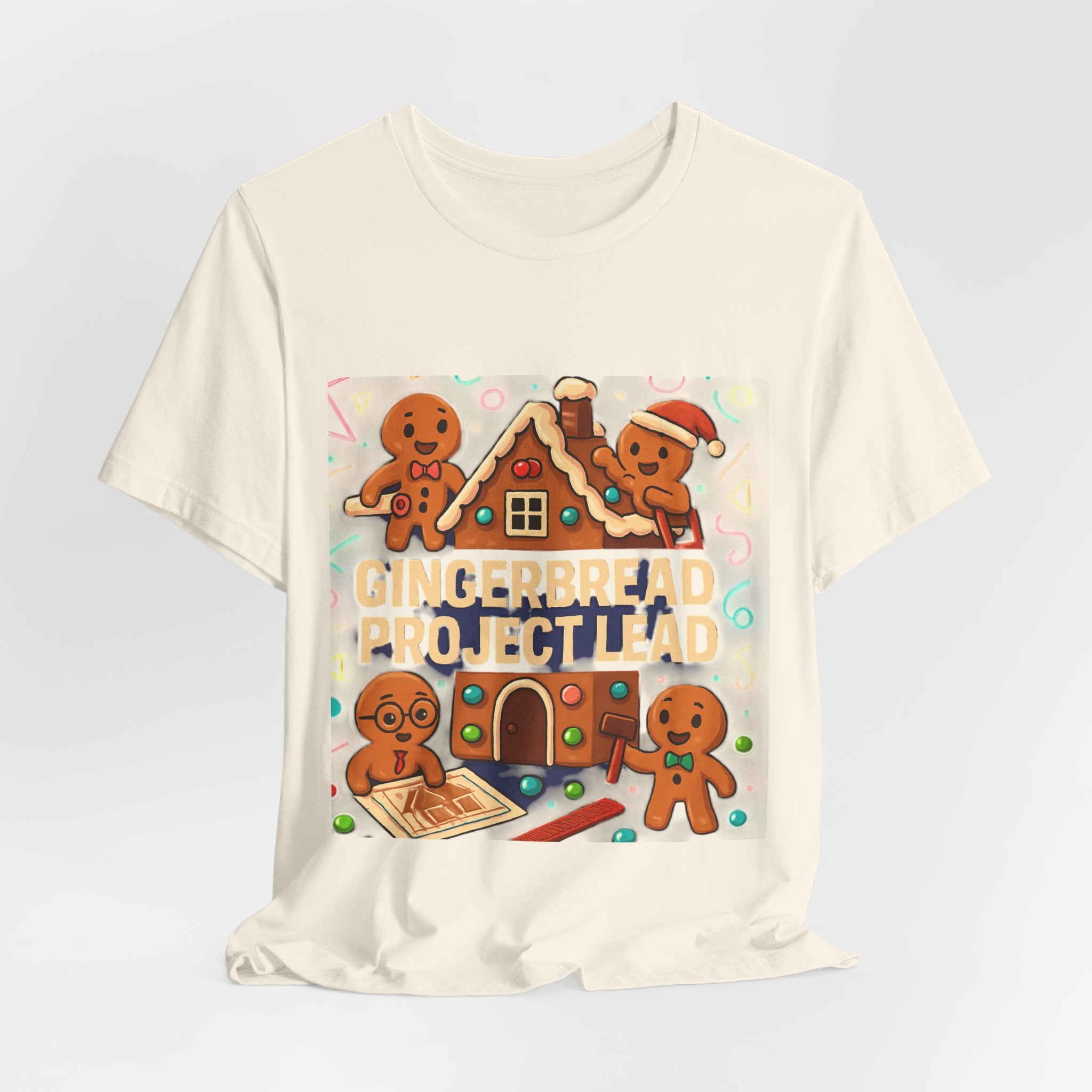 Gingerbread Project Lab T-Shirt — Cute Holiday Cookie House Tee
