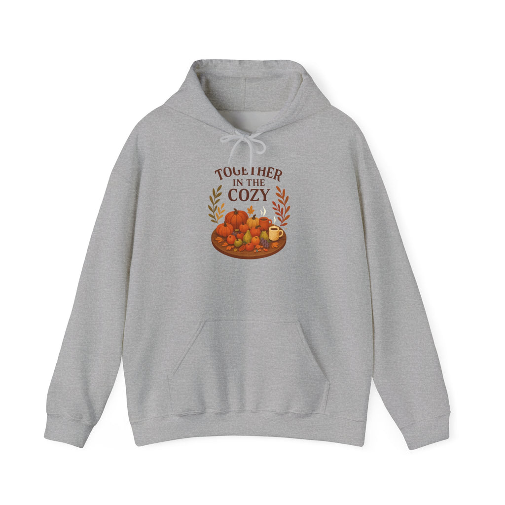 Cozy Together Hoodie — "Together in the Cozy" Fall Pumpkin Sweatshirt