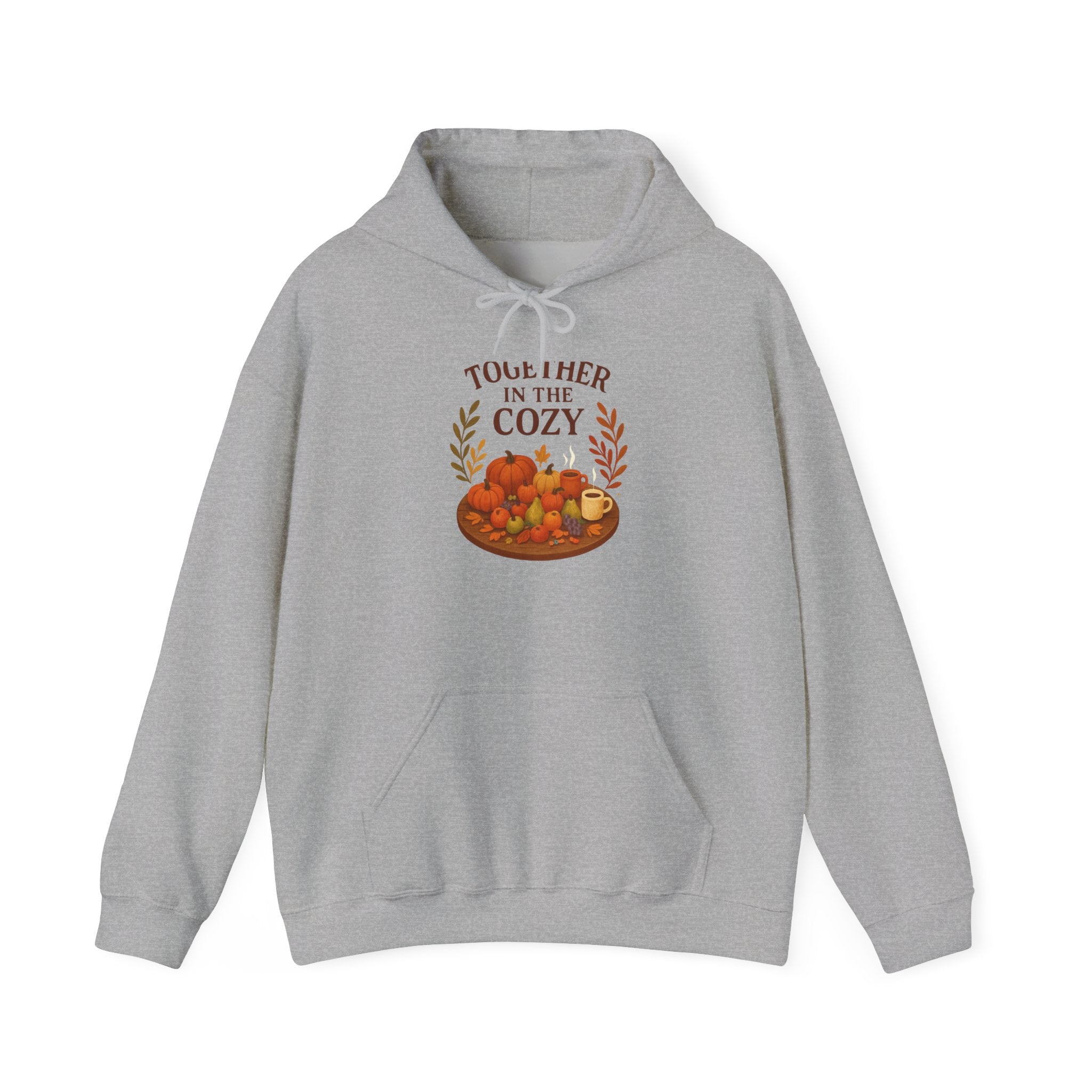 Cozy Together Hoodie — "Together in the Cozy" Fall Pumpkin Sweatshirt