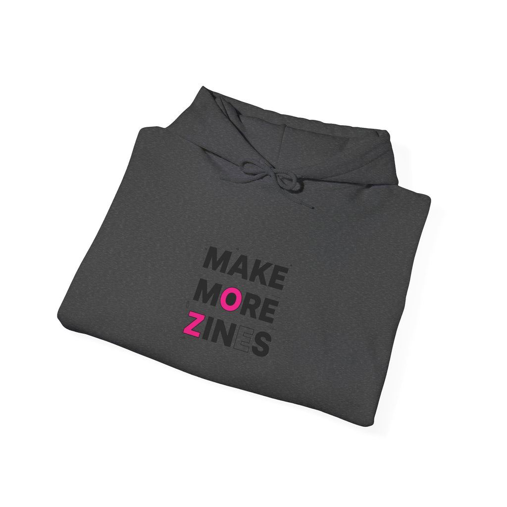 Make More Zines Hoodie | ransom collage, cutout letters design