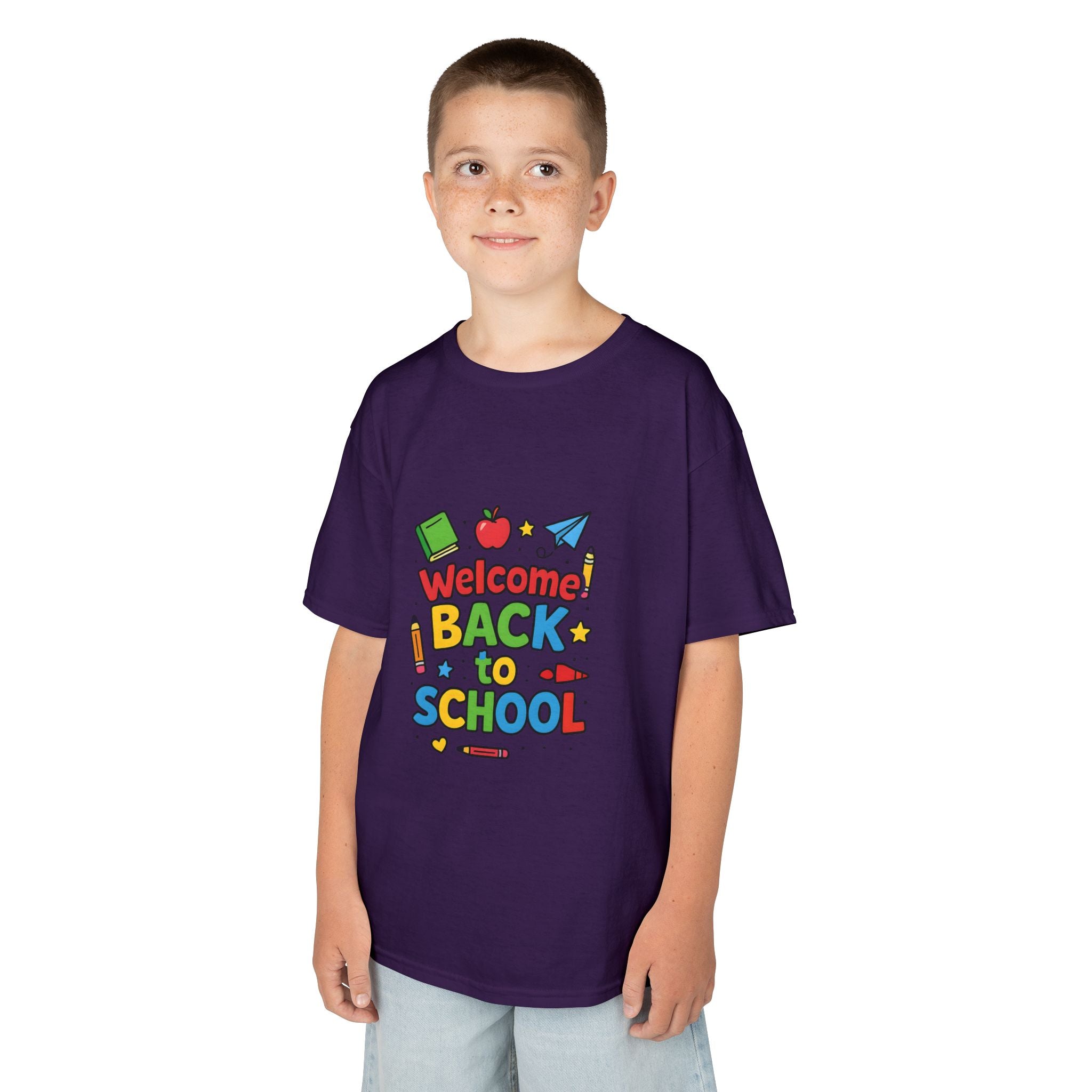 Kids School Graphic Tee, Back to School Outfit Gift Shirt, Youthful Vibrant Children's Birthday Tshirt, First Day of School Apparel, Cute