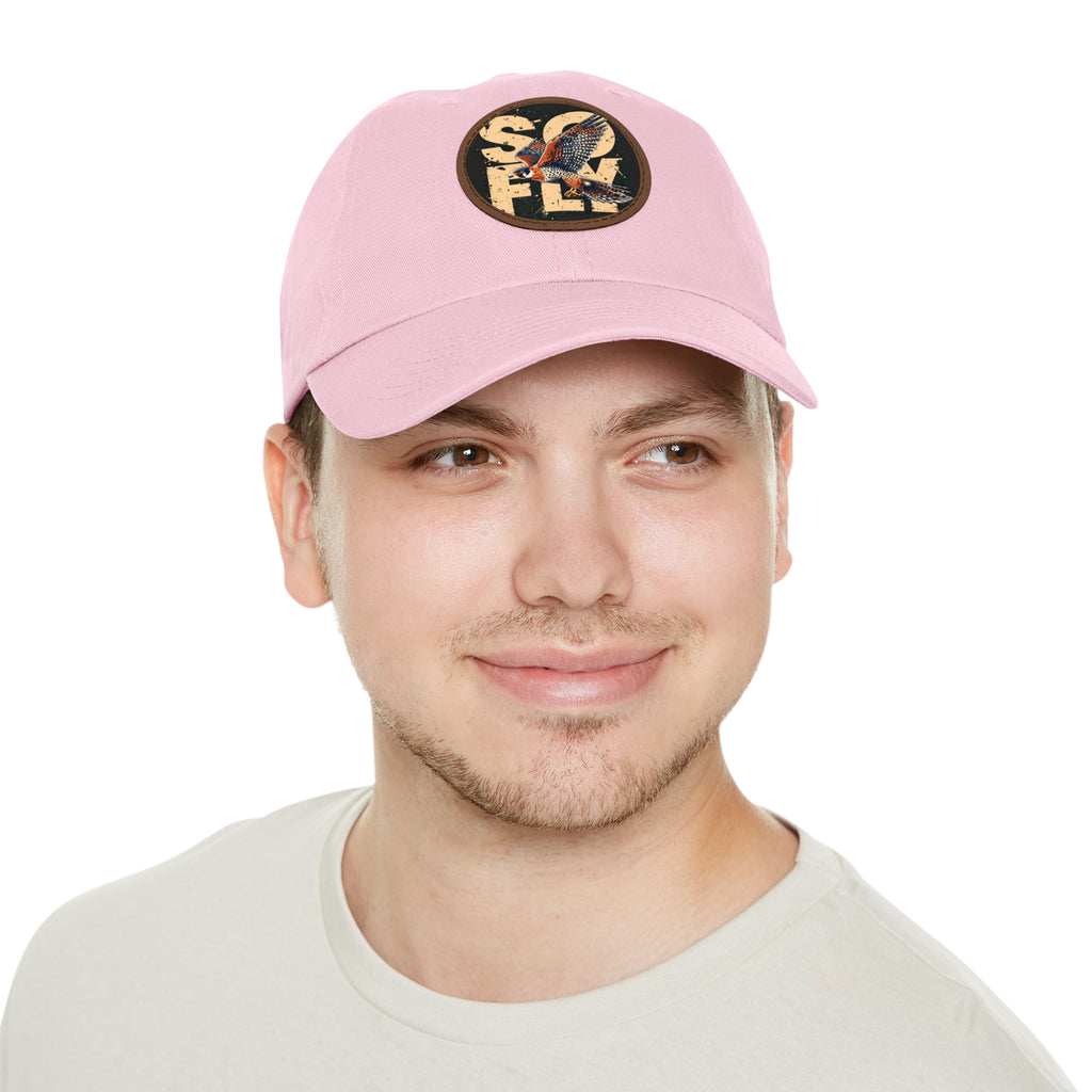 Stylish Dad Hat with Leather Patch, Casual Baseball Cap, Gift for Dads, Outdoor Accessory, Summer Fashion