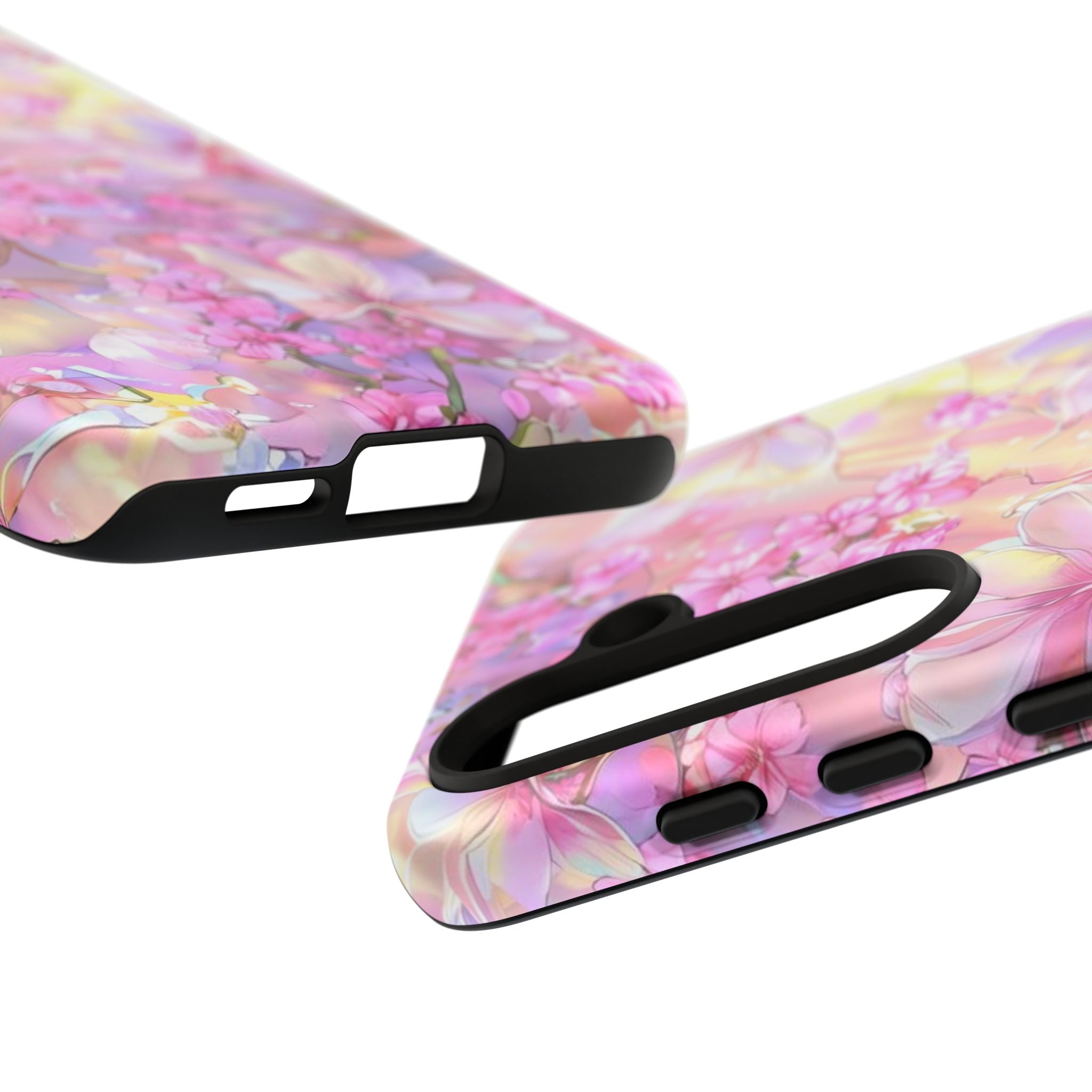 Floral Elegance Tough Phone Case – Dual-Layer Protection for iPhone 17/16/15 & Samsung | Glossy or Matte Finish | Morphesa