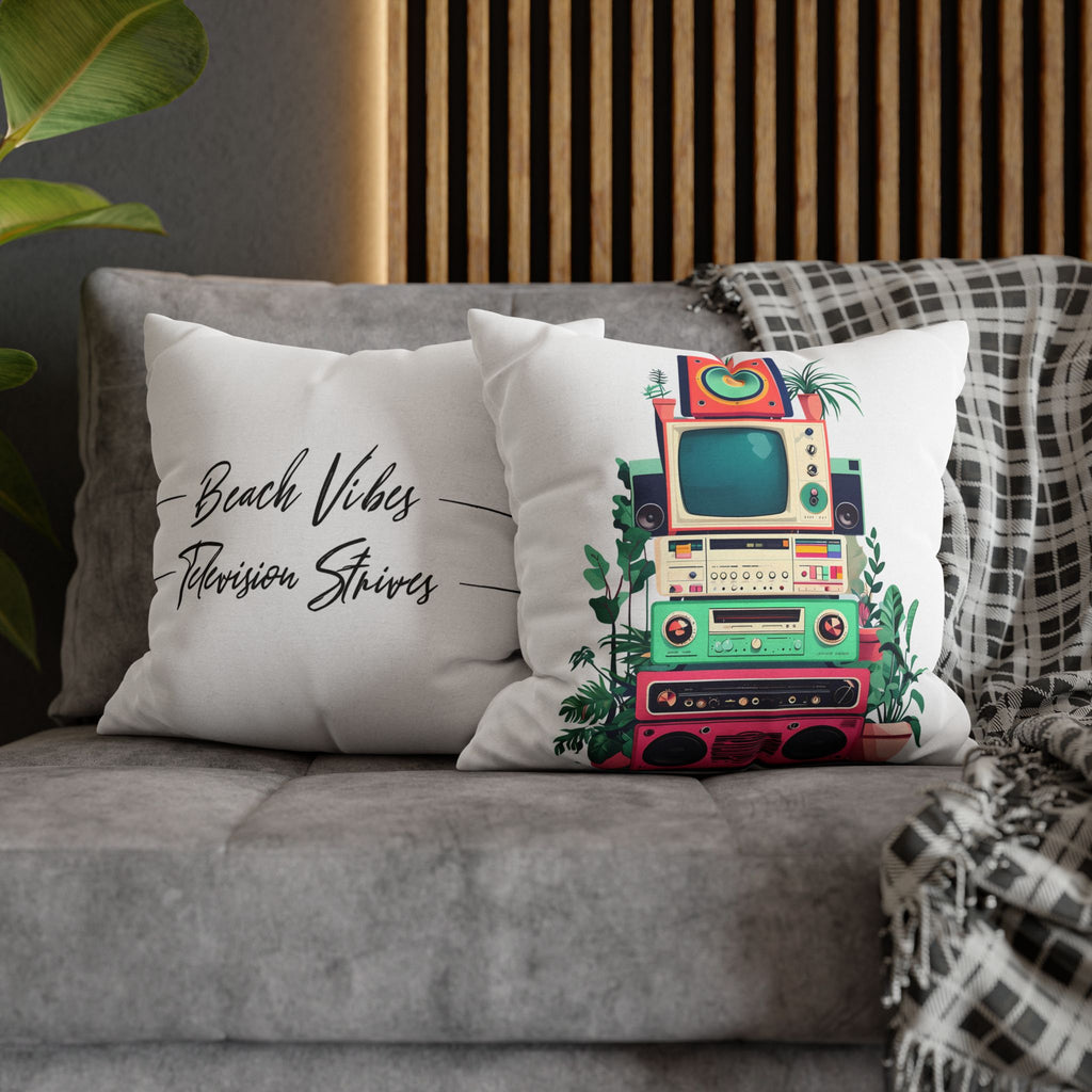 Spun Polyester Square Pillowcase