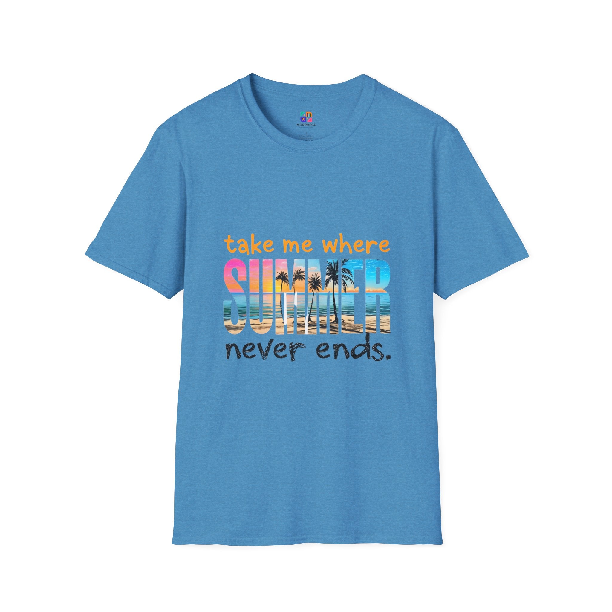 Summer Vibes Unisex T-Shirt | Take Me Where Summer Never Ends | Casual Wear, Vacation Shirt, Beach Tee, Gift Idea, Summer Collection