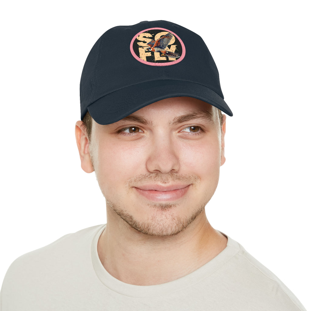 Stylish Dad Hat with Leather Patch, Casual Baseball Cap, Gift for Dads, Outdoor Accessory, Summer Fashion