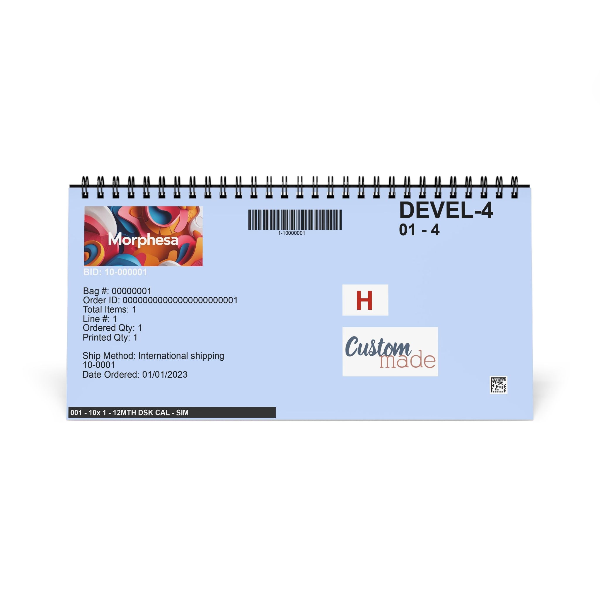 2026 Multidesign Morphesa Desktop Calendar — 2026 Grid