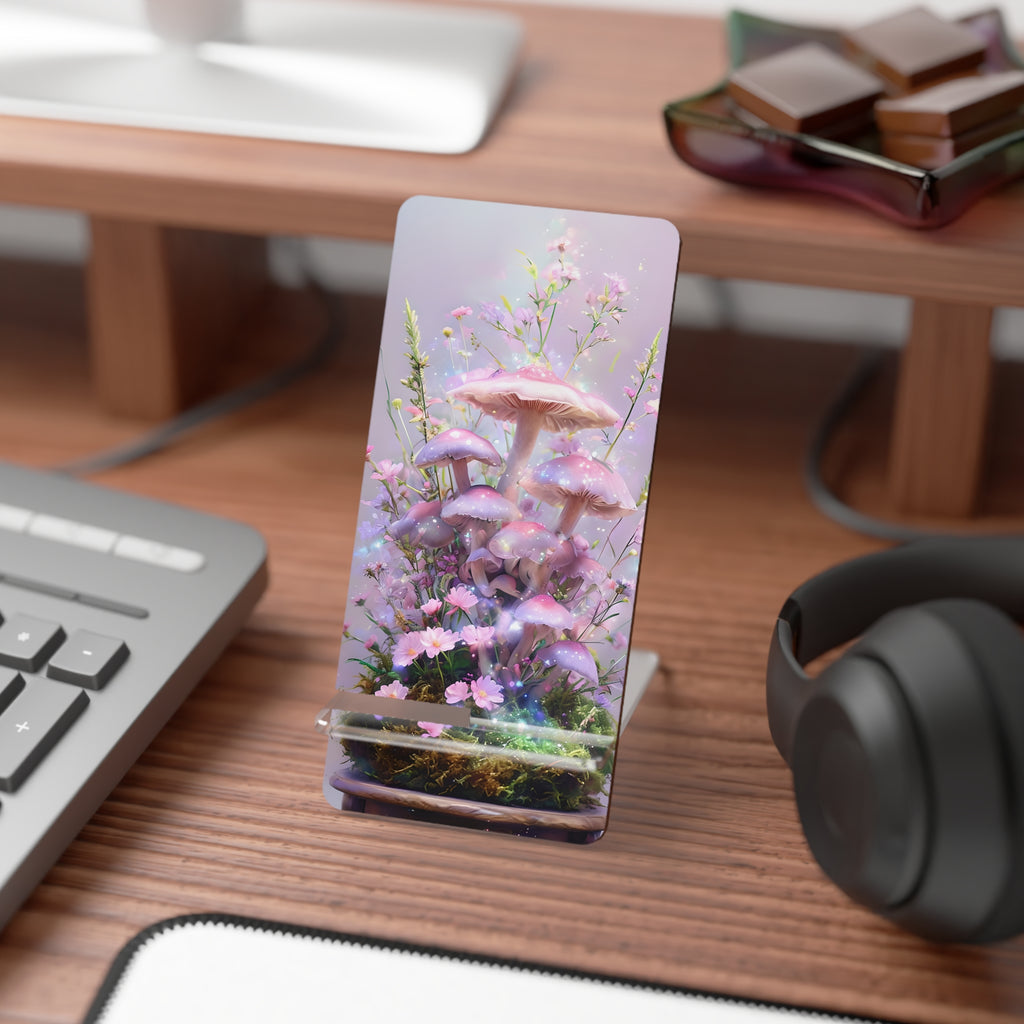 Aesthetic Mushroom Mobile Display Stand | Smartphone Holder, Decorative Phone Stand, Desk Organizer, Gift for Nature Lovers