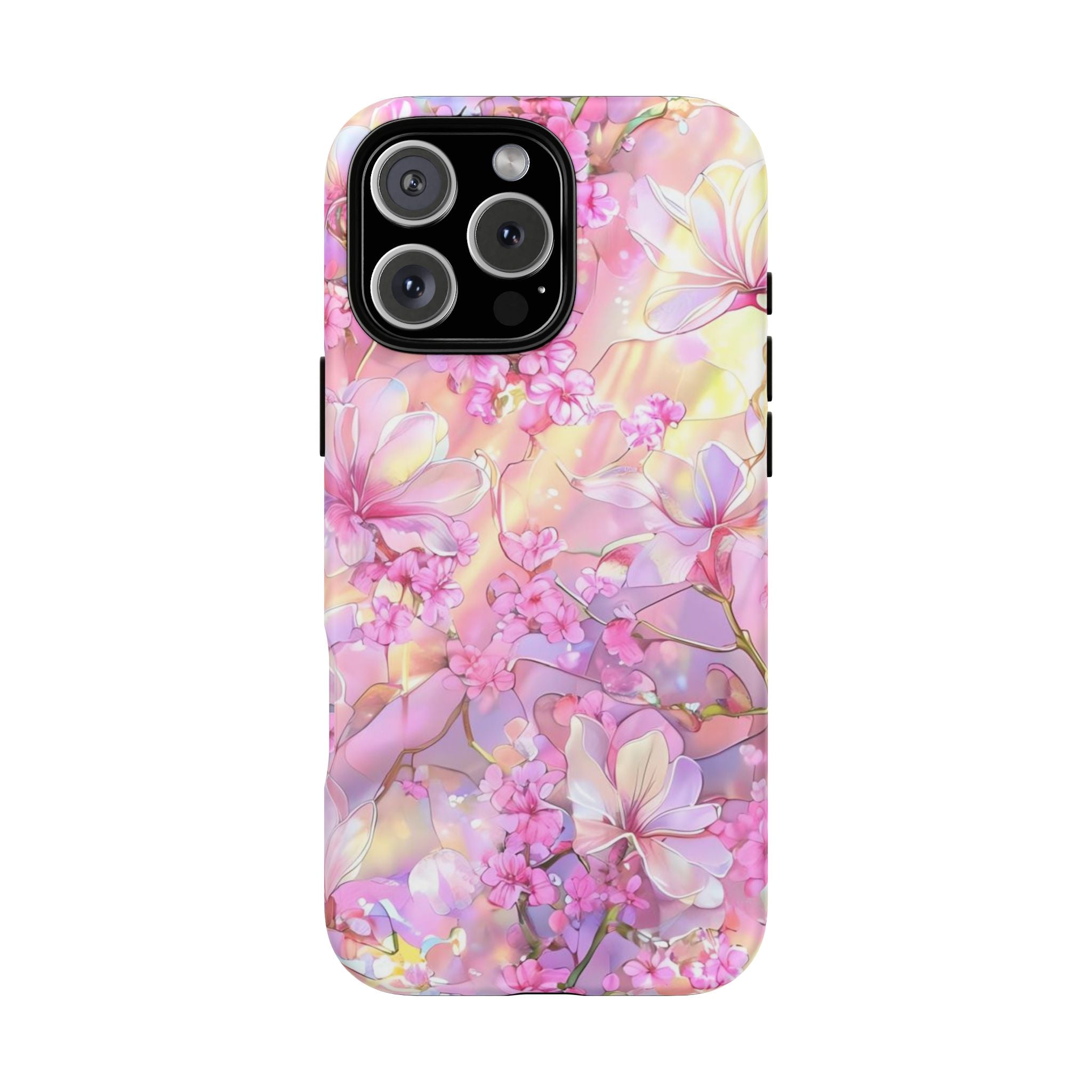 Floral Elegance Tough Phone Case – Dual-Layer Protection for iPhone 17/16/15 & Samsung | Glossy or Matte Finish | Morphesa
