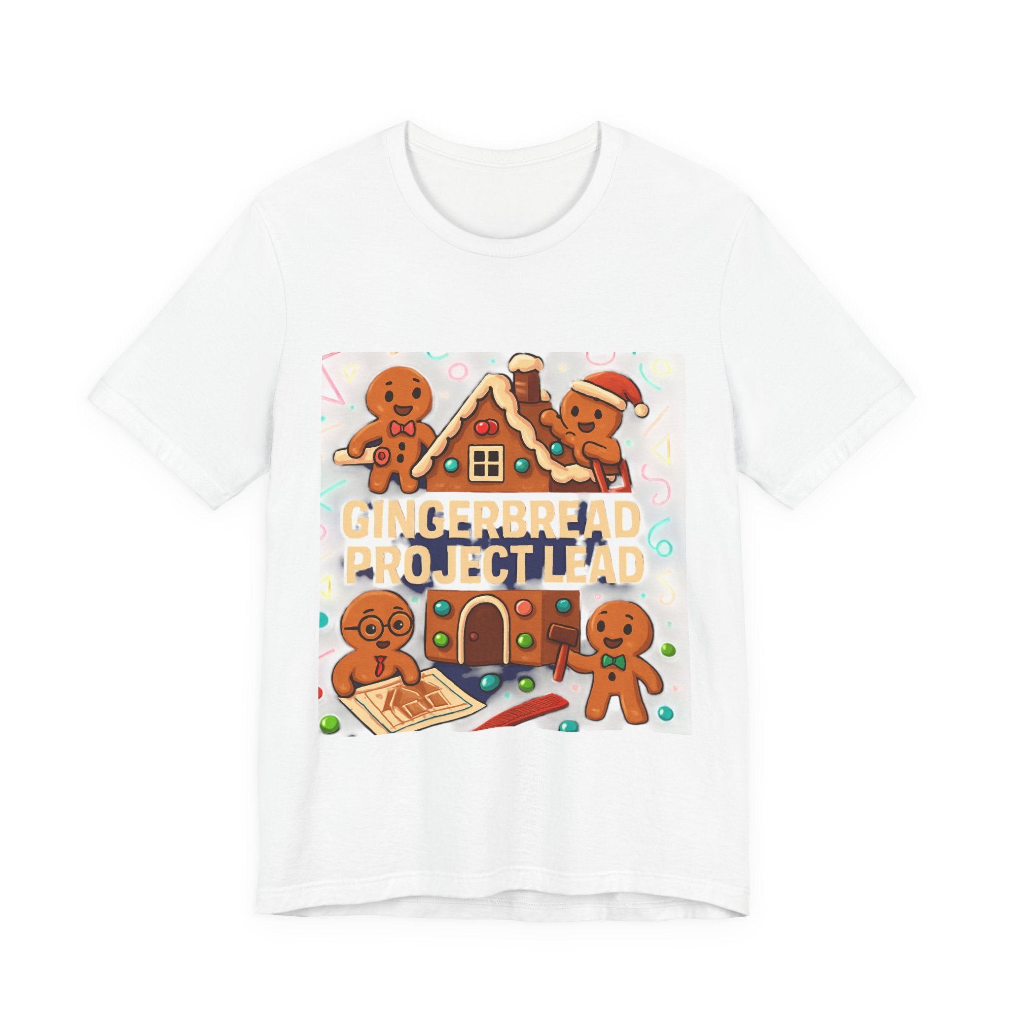 Gingerbread Project Lab T-Shirt — Cute Holiday Cookie House Tee