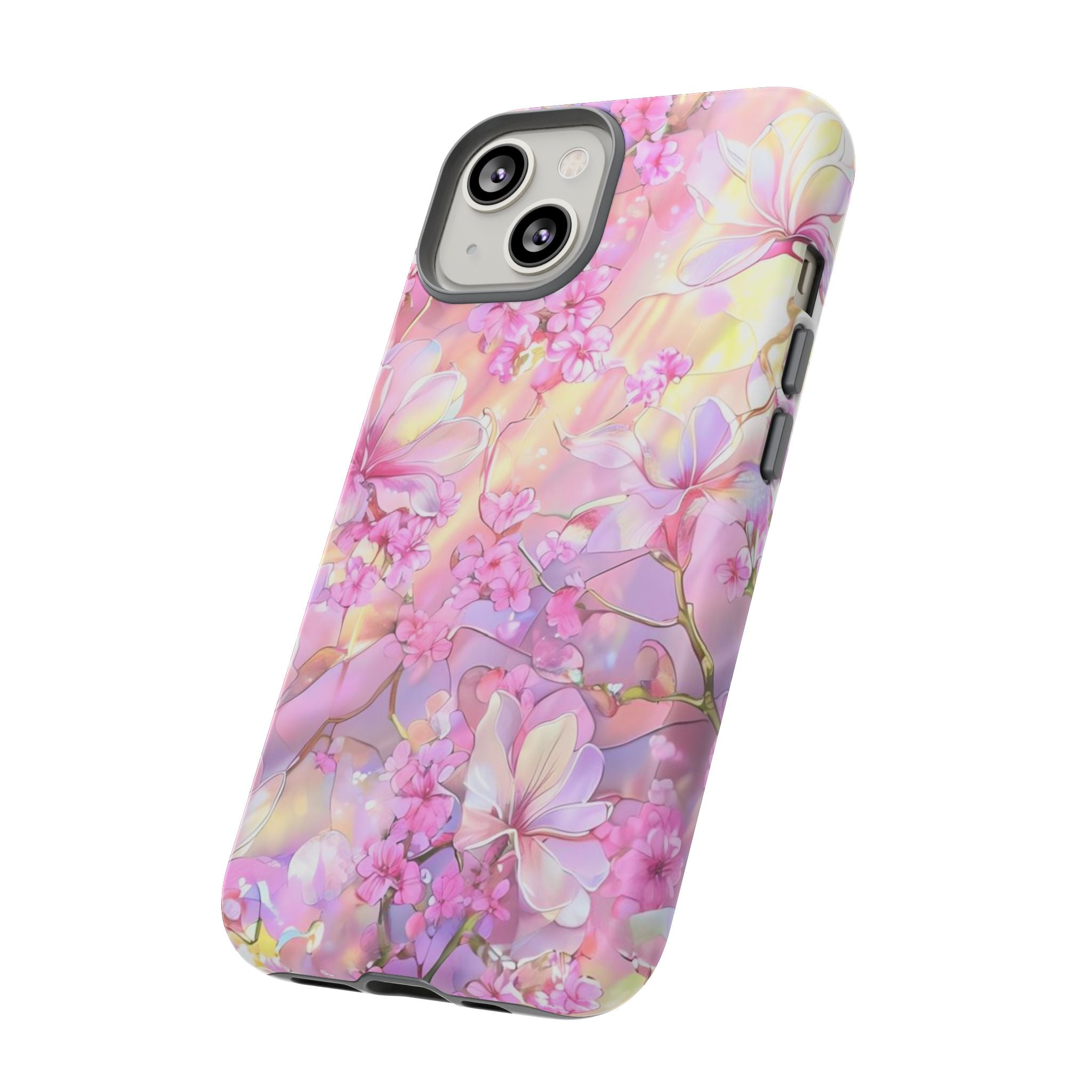 Floral Elegance Tough Phone Case – Dual-Layer Protection for iPhone 17/16/15 & Samsung | Glossy or Matte Finish | Morphesa