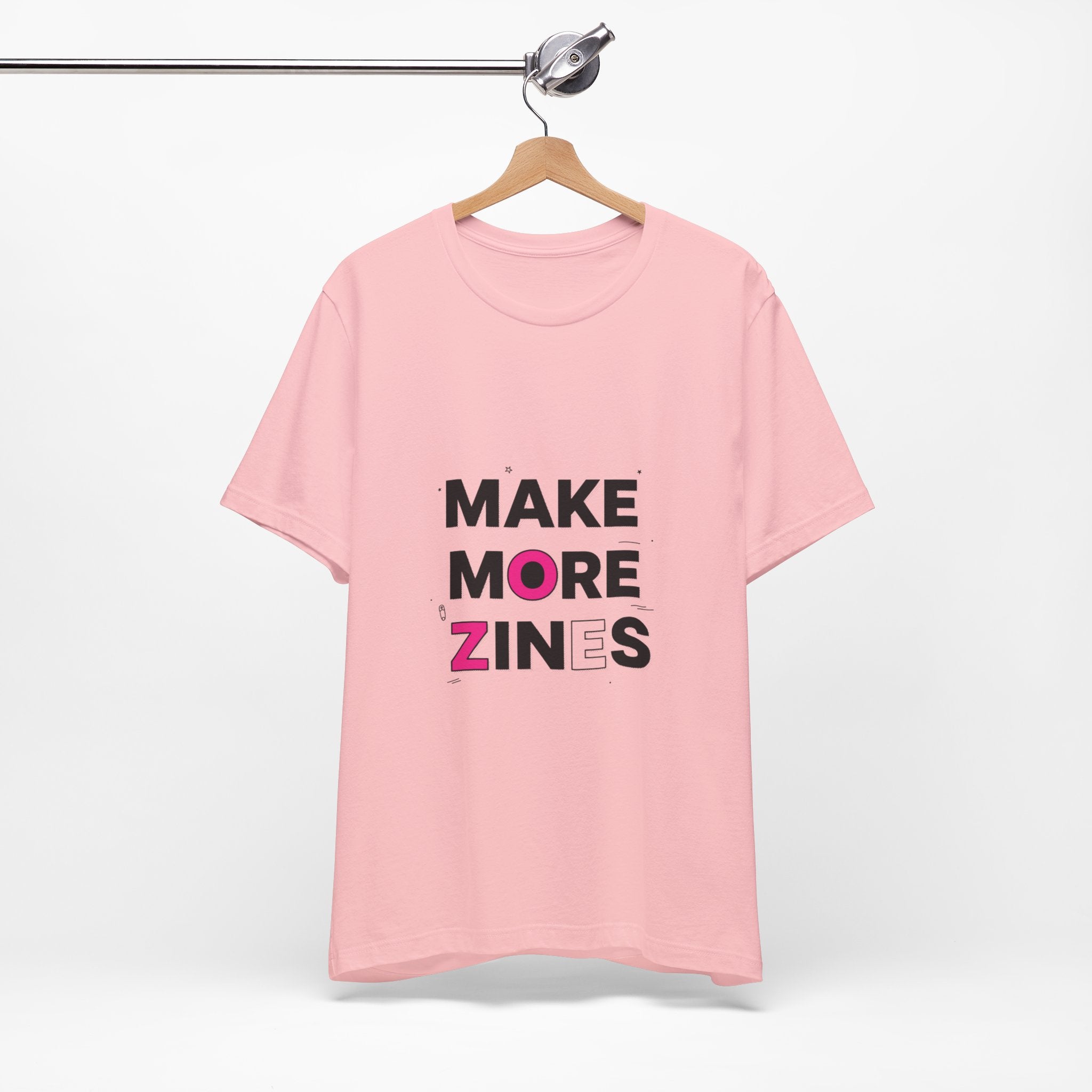MAKE MORE ZINES Tee | ransom collage shirt, zine style cutout letters