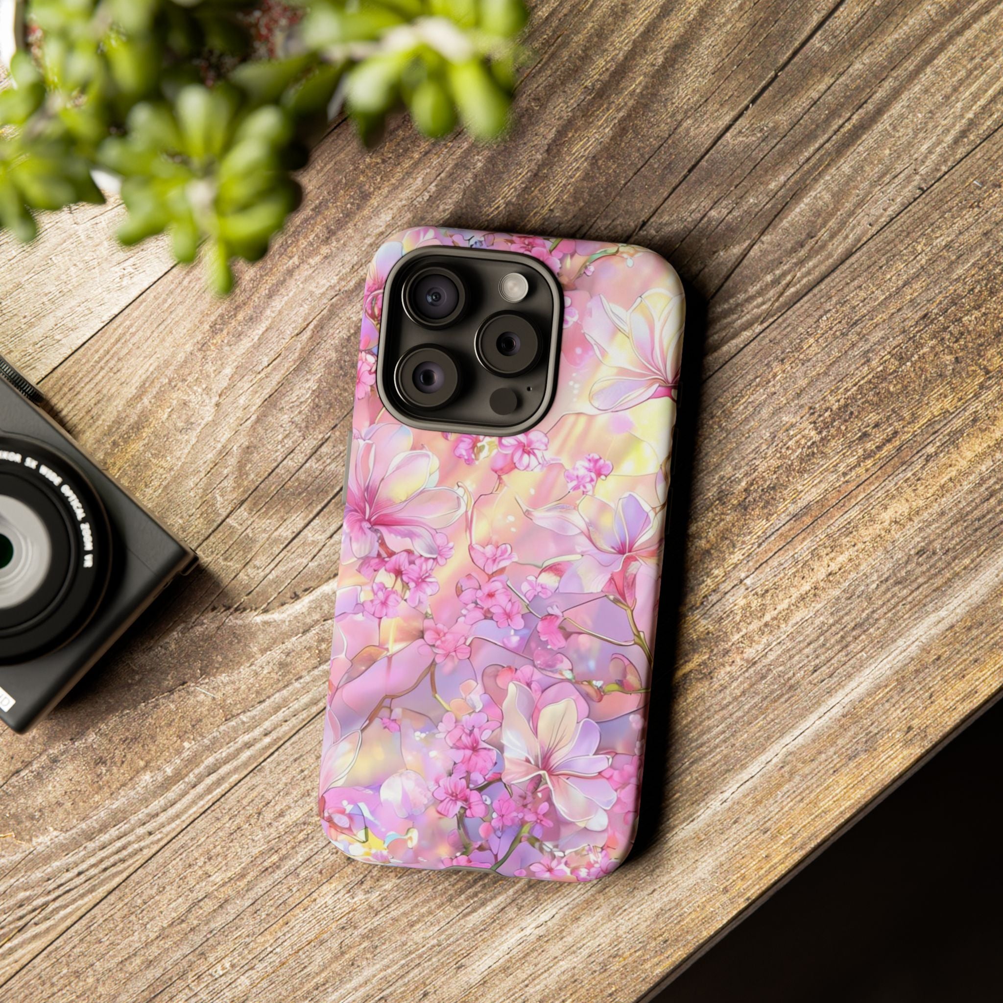 Floral Elegance Tough Phone Case – Dual-Layer Protection for iPhone 17/16/15 & Samsung | Glossy or Matte Finish | Morphesa