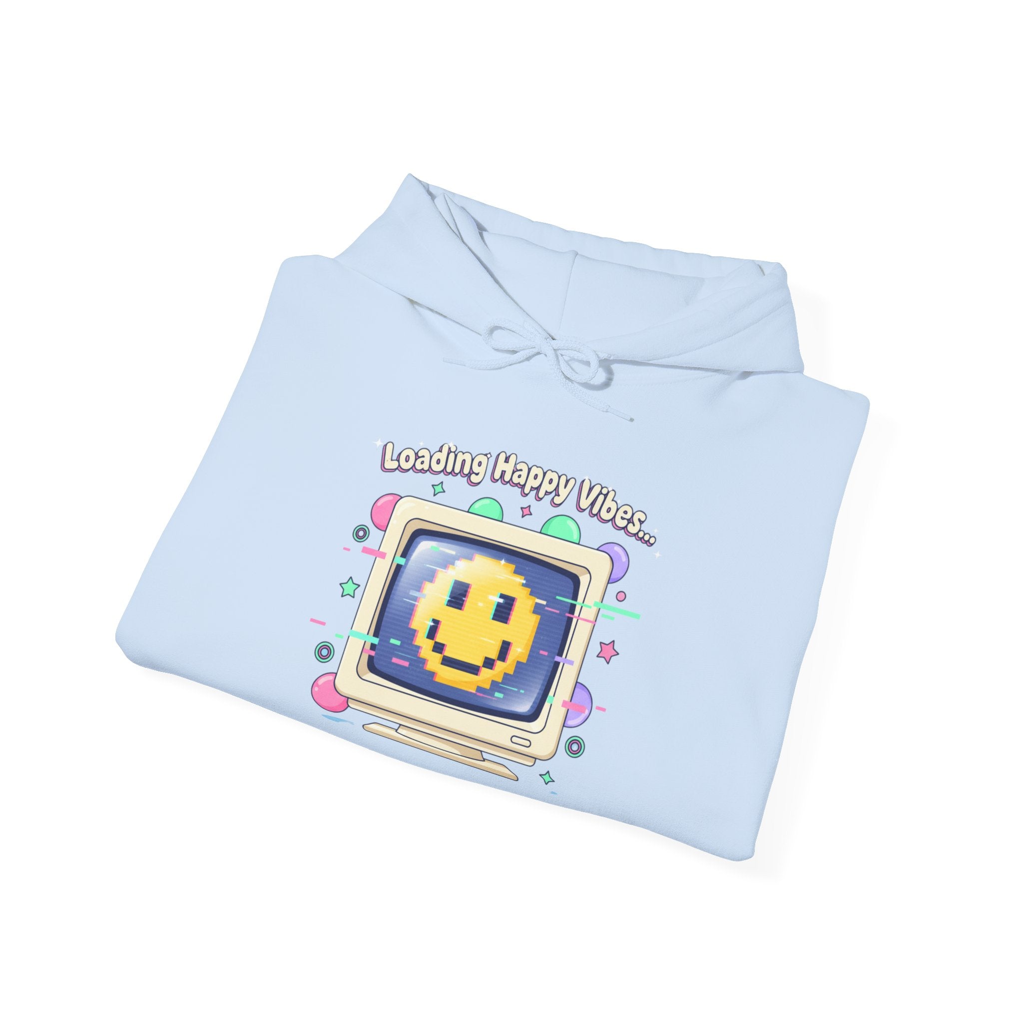 Virtual Pet Popup Hoodie | Y2K retro tech, pixel smile interface