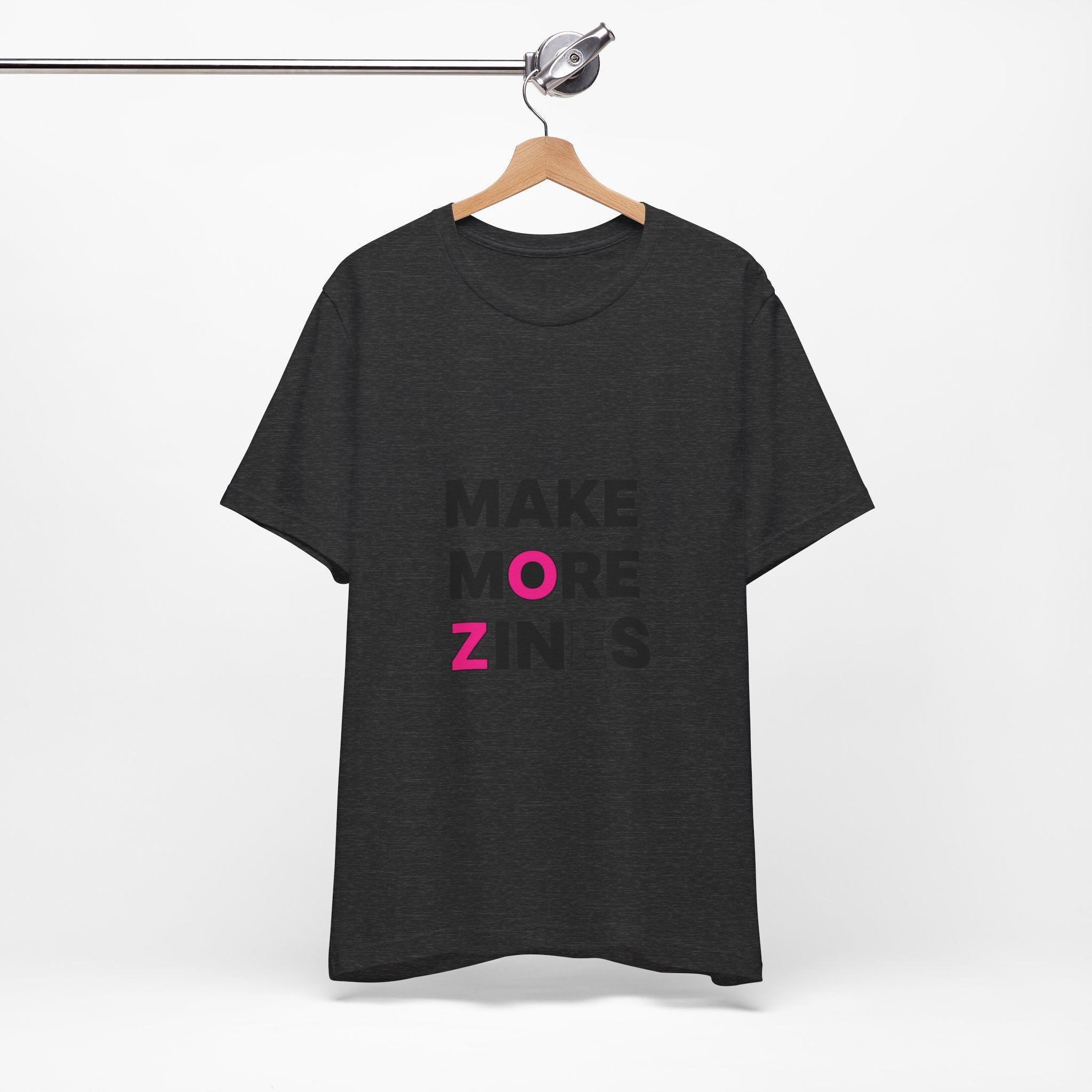 MAKE MORE ZINES Tee | ransom collage shirt, zine style cutout letters