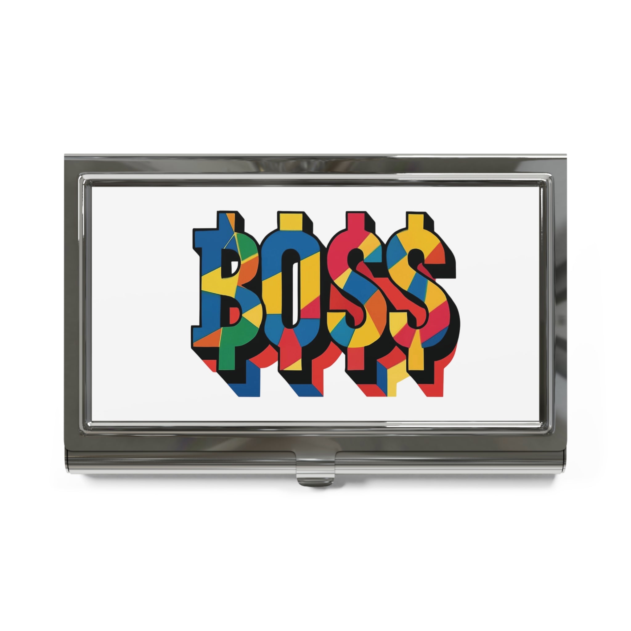 Colorful Boss Business Card Holder | Stylish Office Accessory, Gifts for Entrepreneurs, Creative Professional, Business Networking