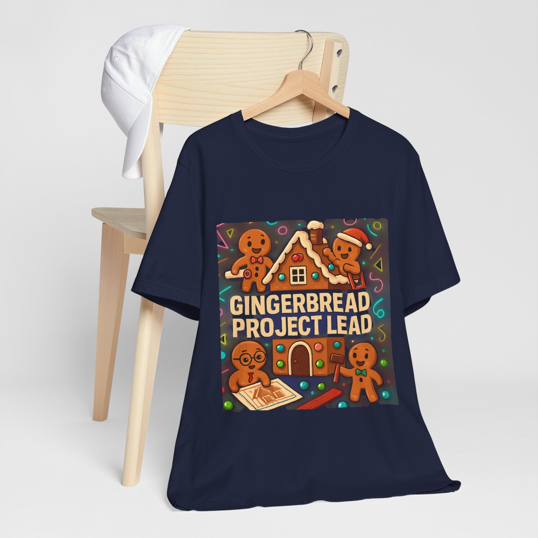 Gingerbread Project Lab T-Shirt — Cute Holiday Cookie House Tee