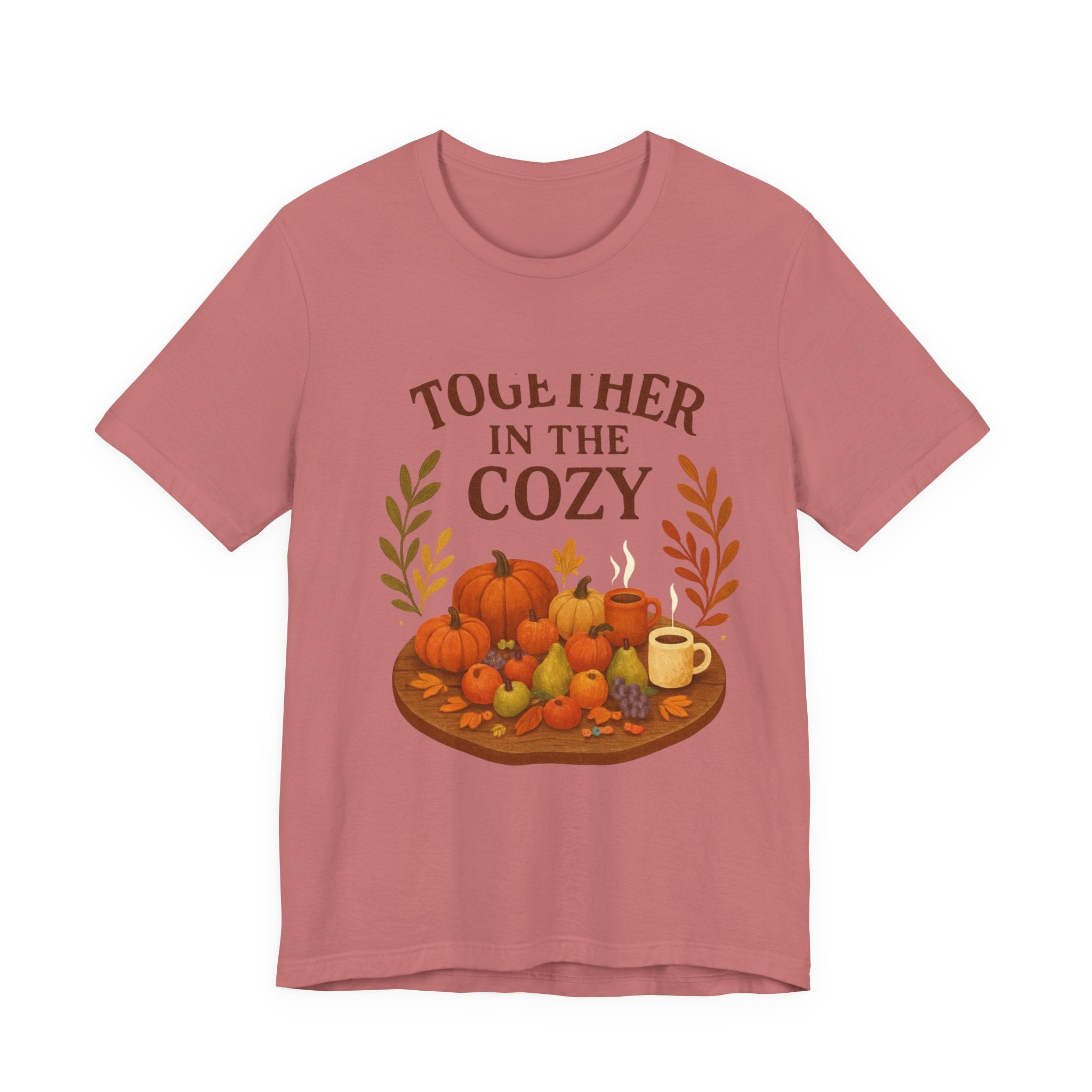 Cozy Together Fall Tee — "Together in the Cozy" Pumpkin Autumn Shirt
