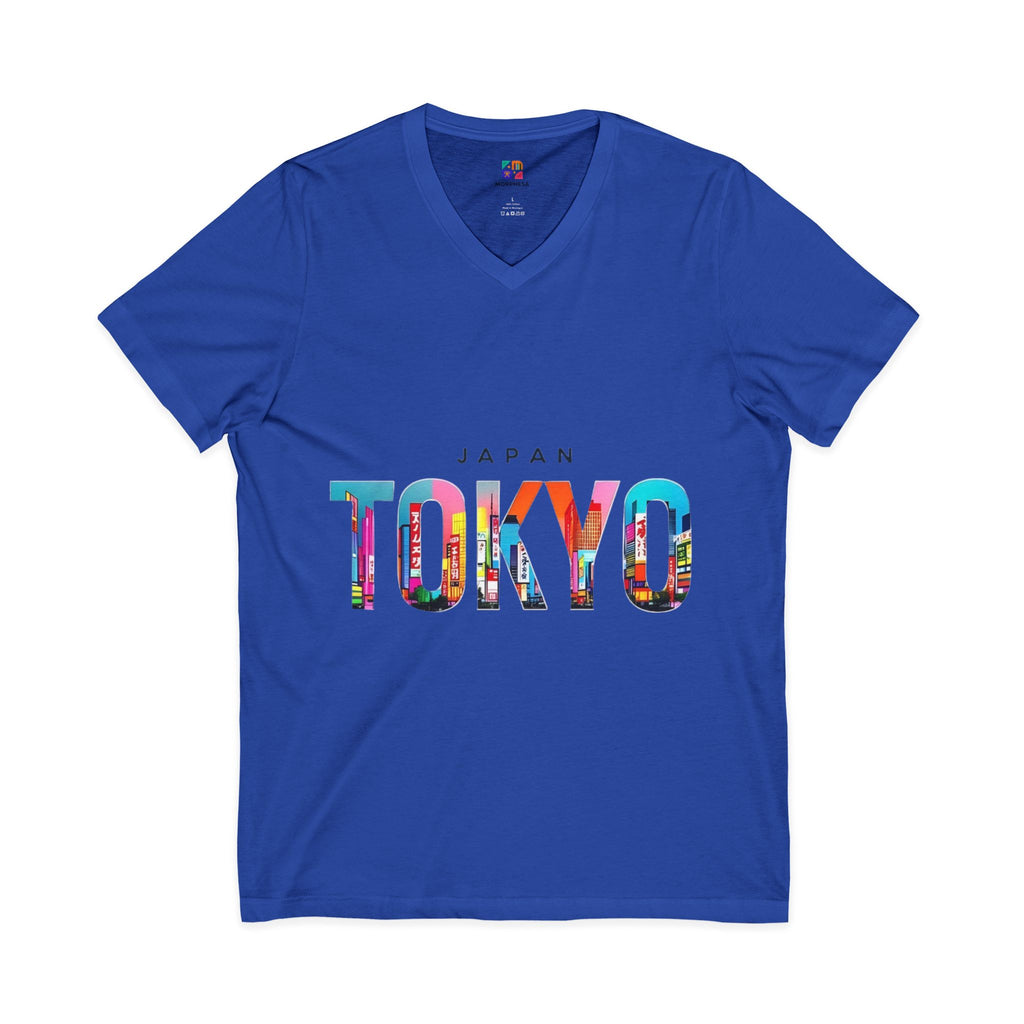 Unisex Jersey Short Sleeve V-Neck Tee