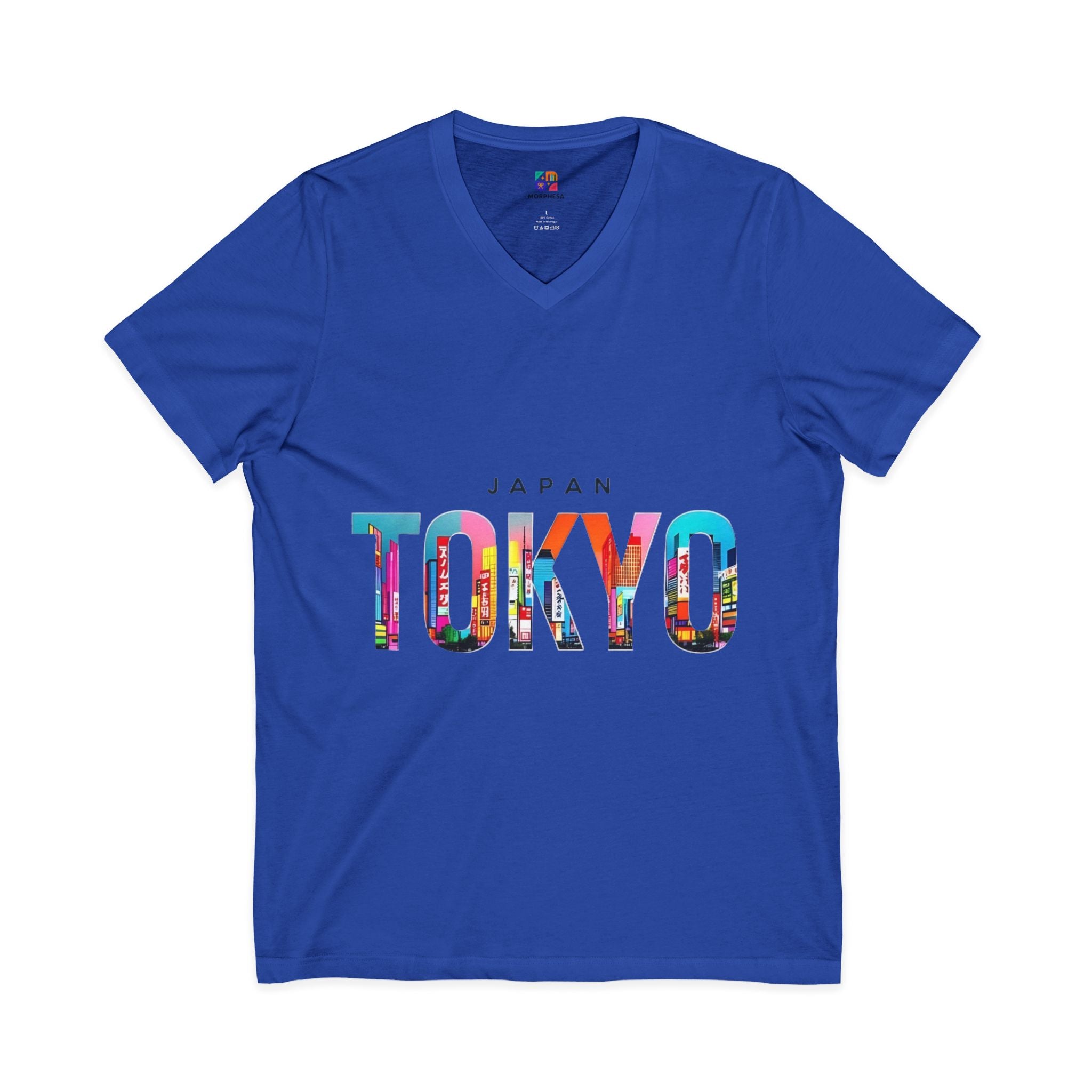 Unisex Jersey Short Sleeve V-Neck Tee