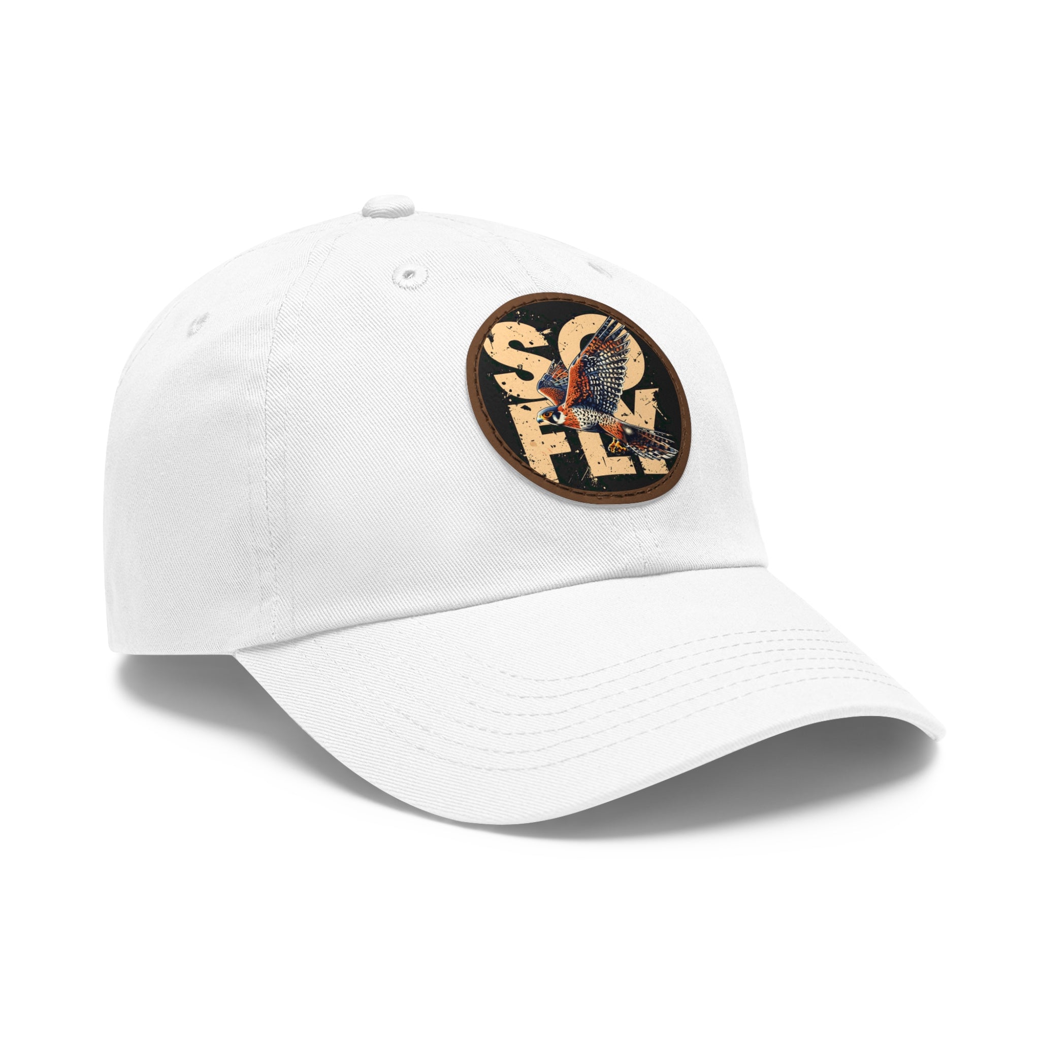 Stylish Dad Hat with Leather Patch, Casual Baseball Cap, Gift for Dads, Outdoor Accessory, Summer Fashion
