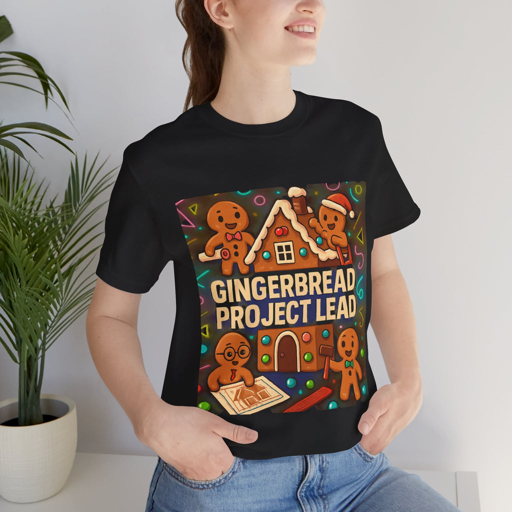 Gingerbread Project Lab T-Shirt — Cute Holiday Cookie House Tee
