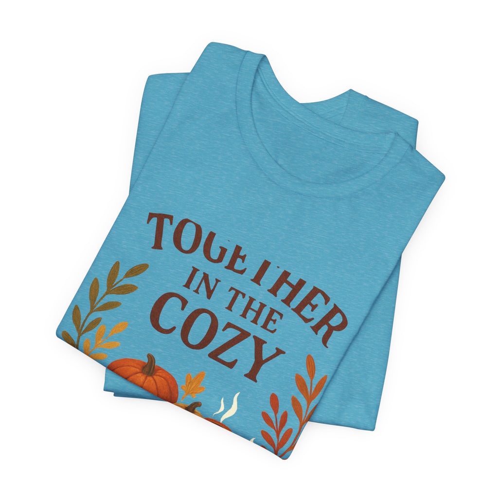 Cozy Together Fall Tee — "Together in the Cozy" Pumpkin Autumn Shirt