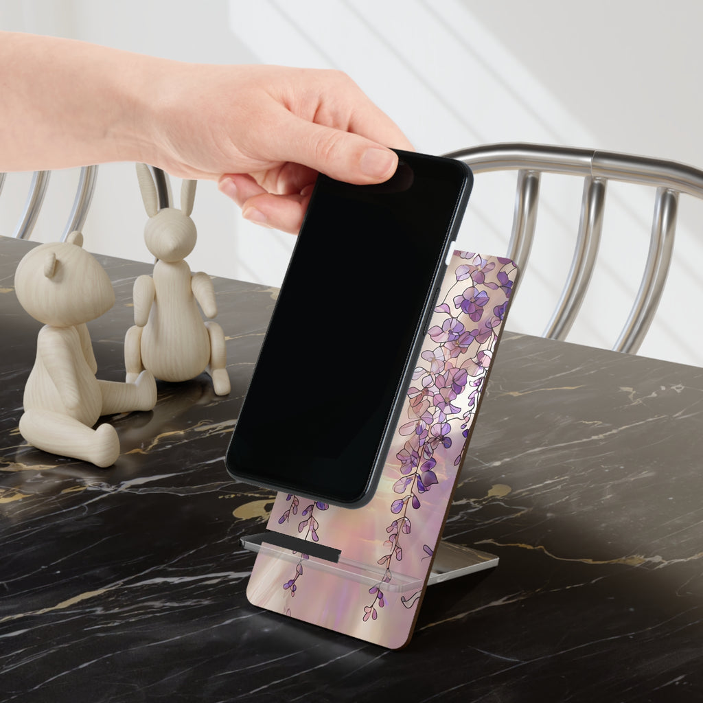 Floral Smartphone Display Stand - Elegant Desk Decor, Phone Holder, Gift for Her, Home Office Accessory, Birthday Present