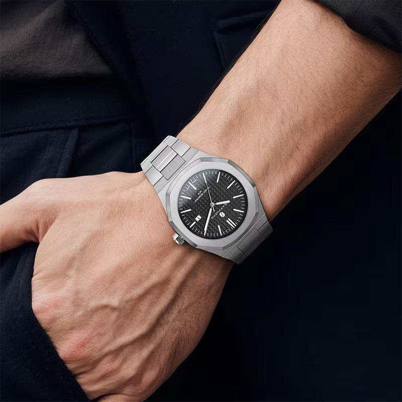Elevate Your Style with the SAPPHERO Men's Classic Business Stainless Steel Watch featuring Japanese Precision and Versatile Functionality