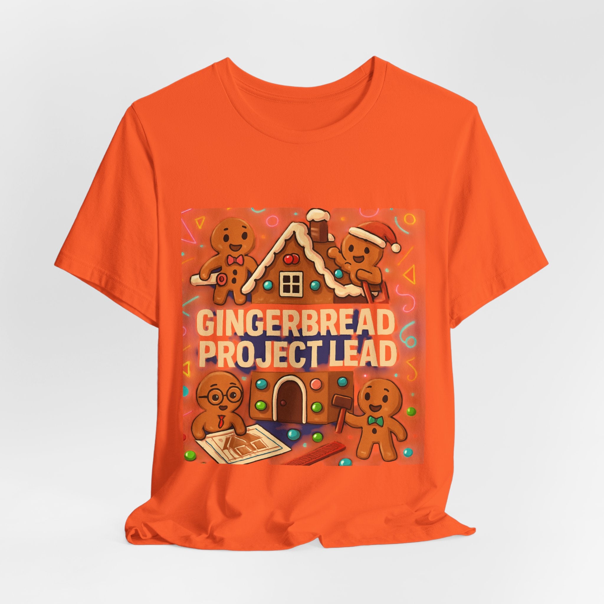 Gingerbread Project Lab T-Shirt — Cute Holiday Cookie House Tee