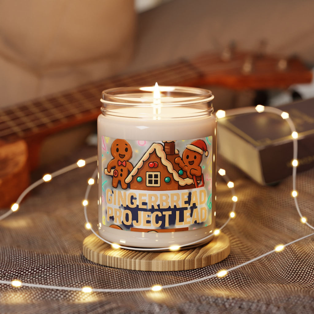 Gingerbread Project Jar Candle — 9oz Soy Holiday Scented Candle