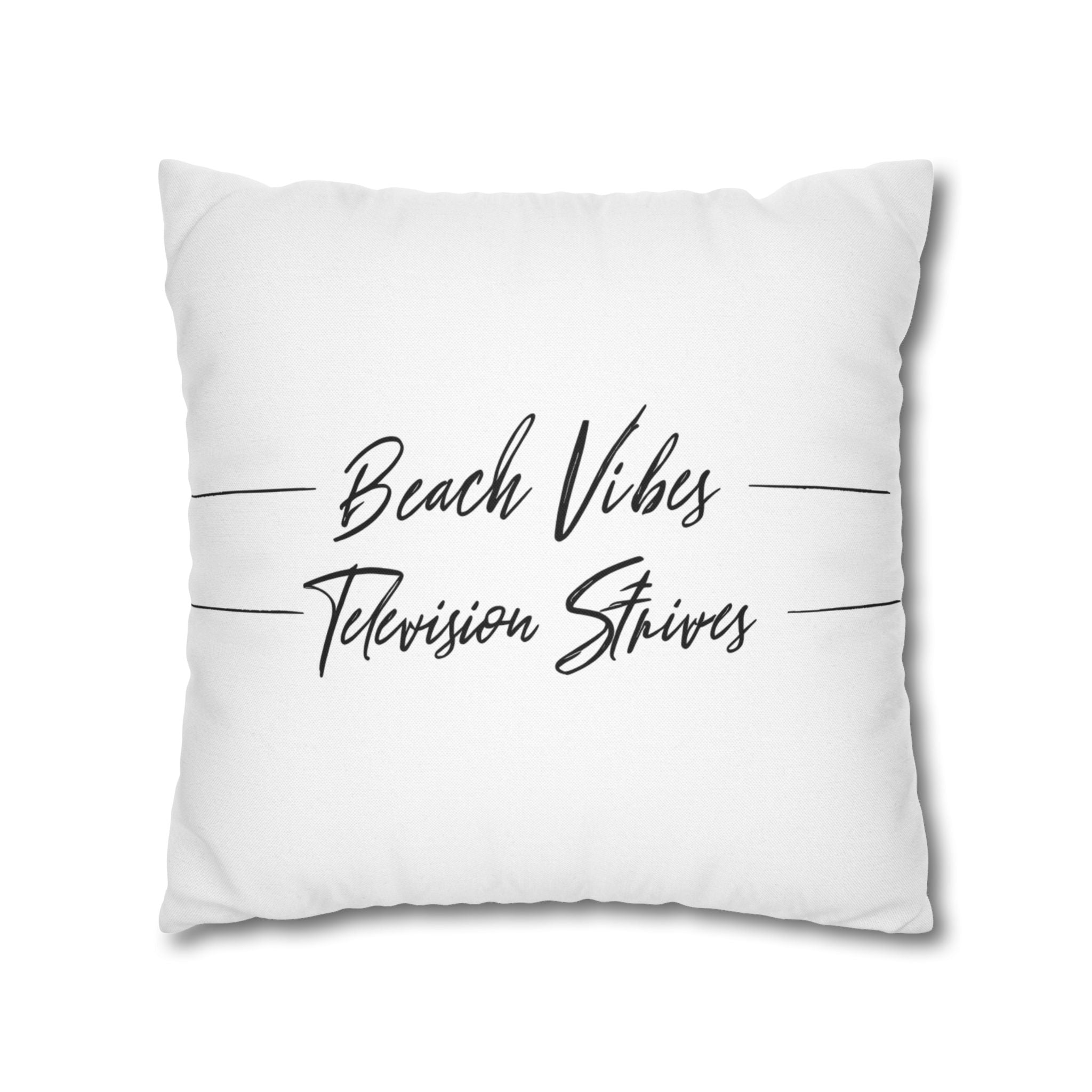 Spun Polyester Square Pillowcase